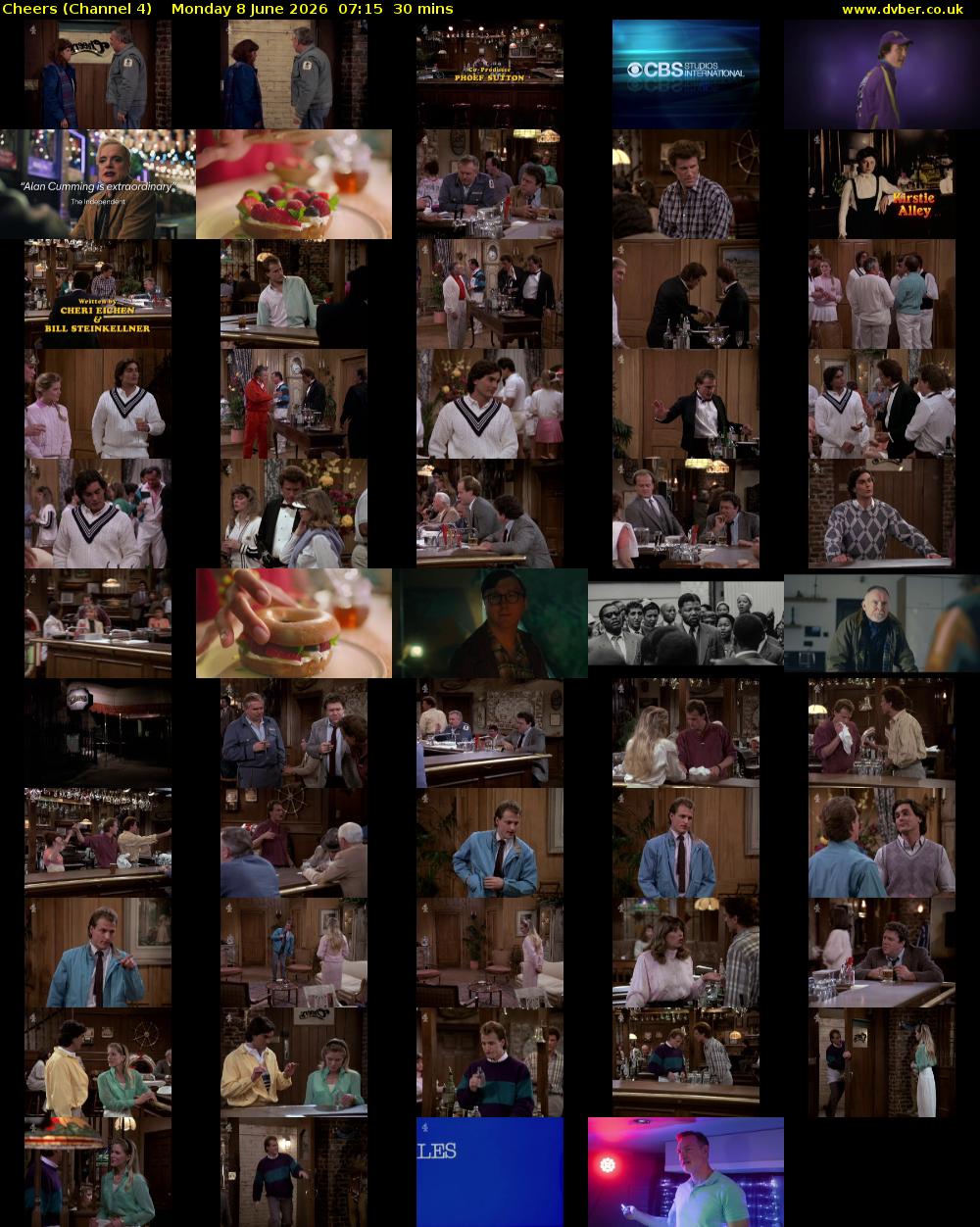 Cheers (Channel 4) Monday 8 June 2026 07:15 - 07:45