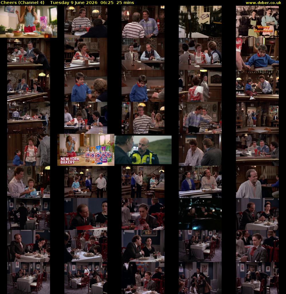 Cheers (Channel 4) Tuesday 9 June 2026 06:25 - 06:50