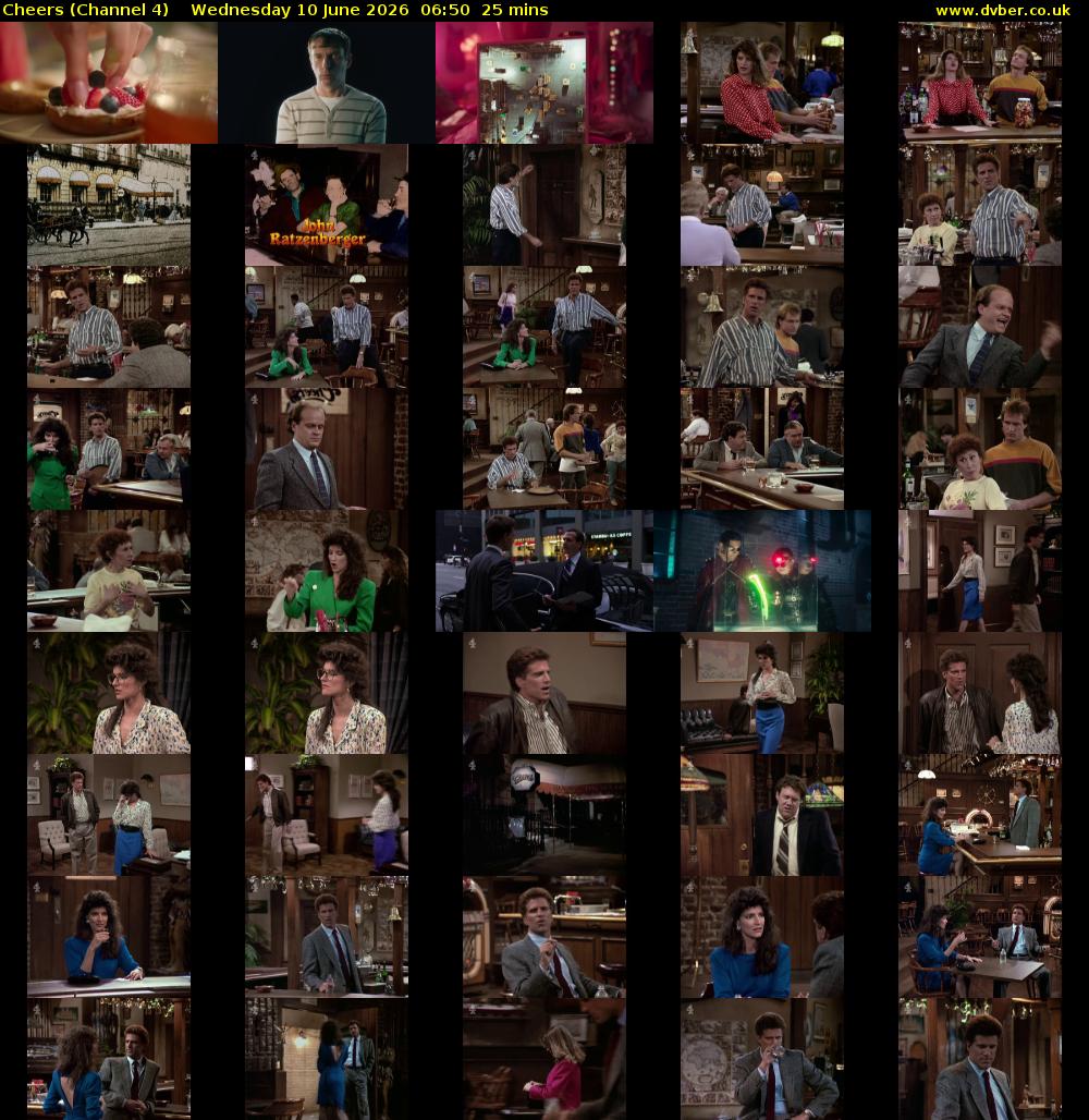 Cheers (Channel 4) Wednesday 10 June 2026 06:50 - 07:15