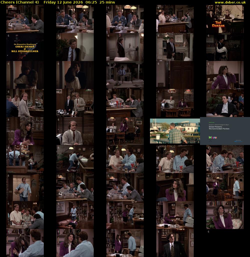 Cheers (Channel 4) Friday 12 June 2026 06:25 - 06:50