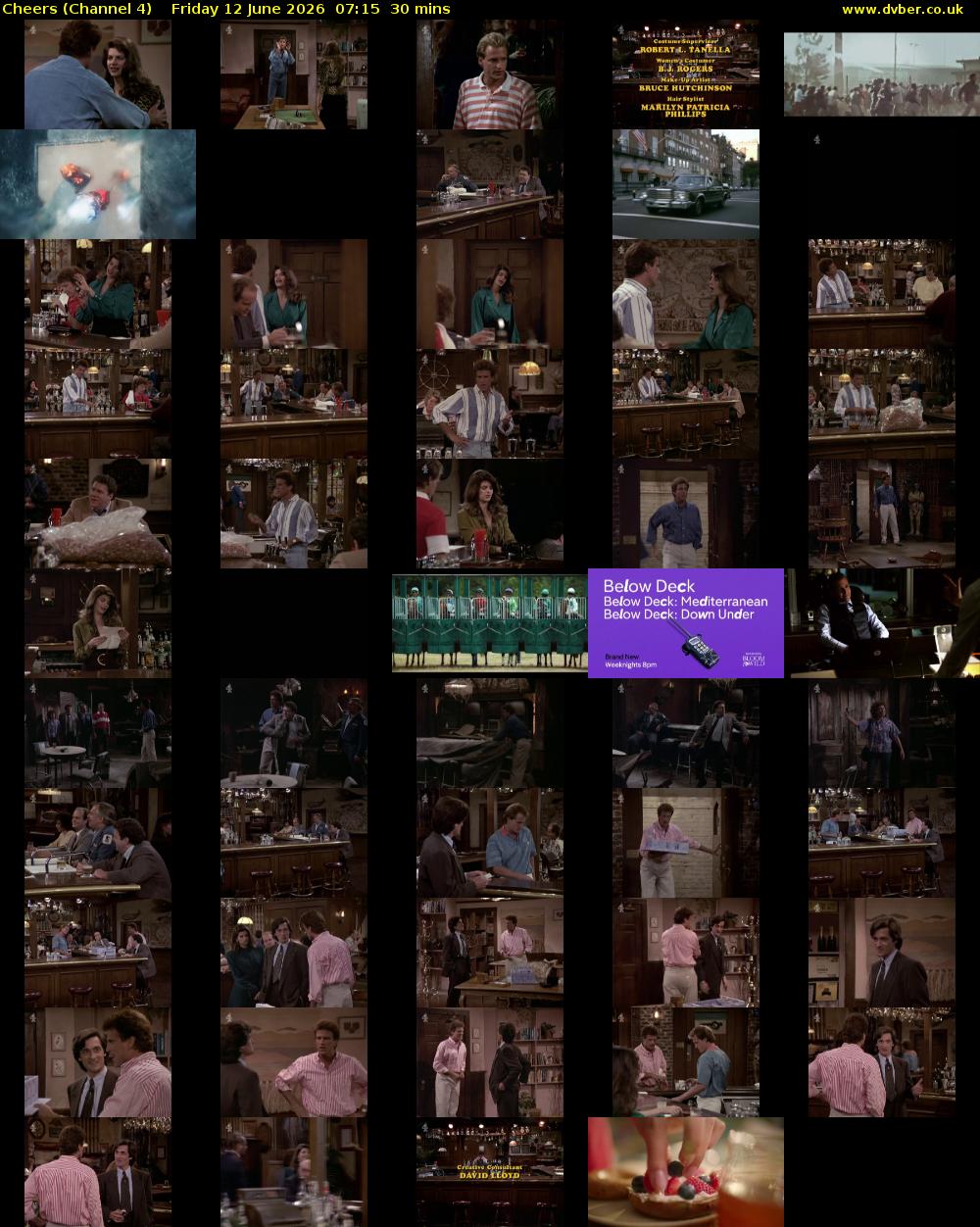 Cheers (Channel 4) Friday 12 June 2026 07:15 - 07:45