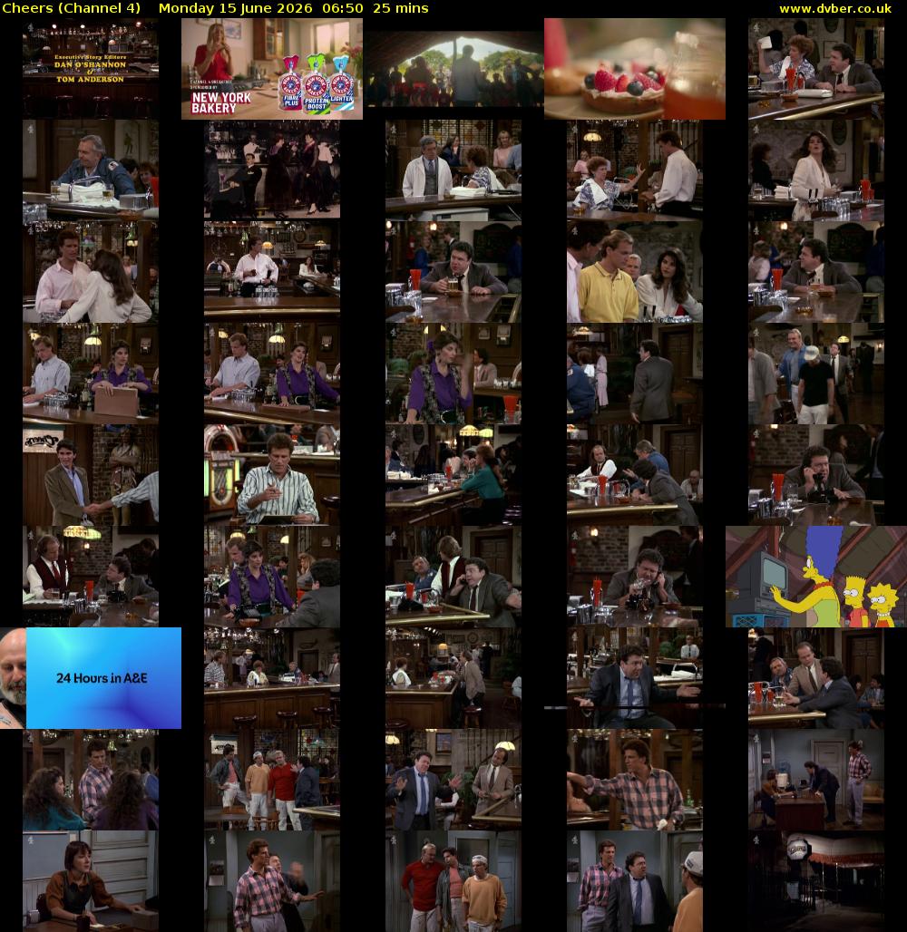 Cheers (Channel 4) Monday 15 June 2026 06:50 - 07:15