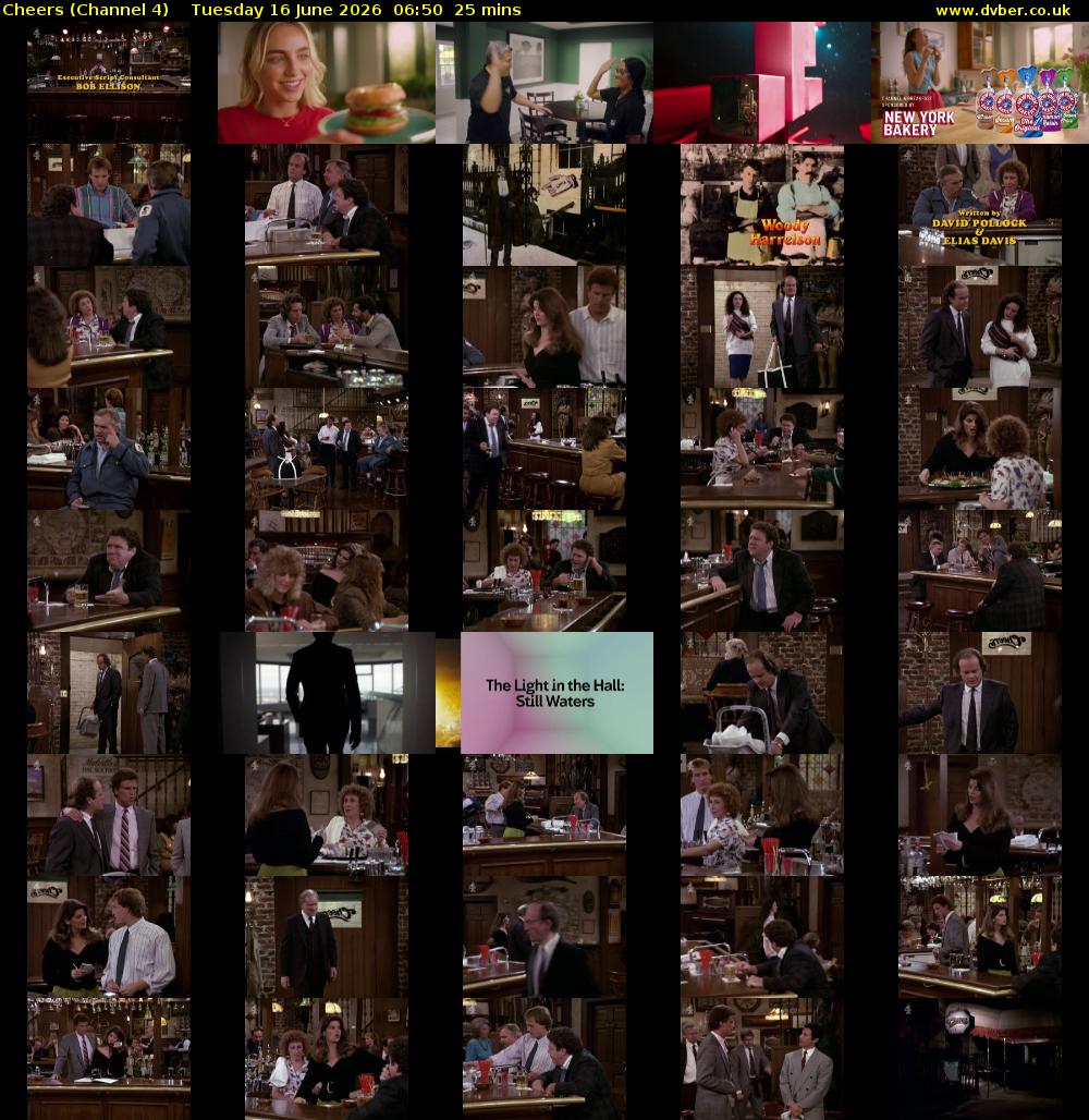 Cheers (Channel 4) Tuesday 16 June 2026 06:50 - 07:15
