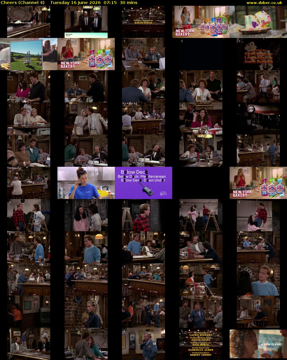 Cheers (Channel 4) Tuesday 16 June 2026 07:15 - 07:45