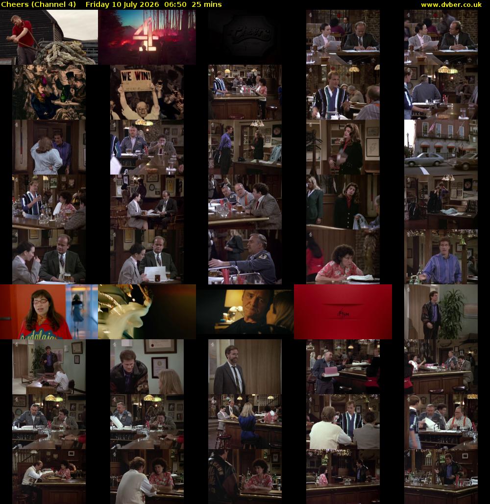 Cheers (Channel 4) Friday 10 July 2026 06:50 - 07:15