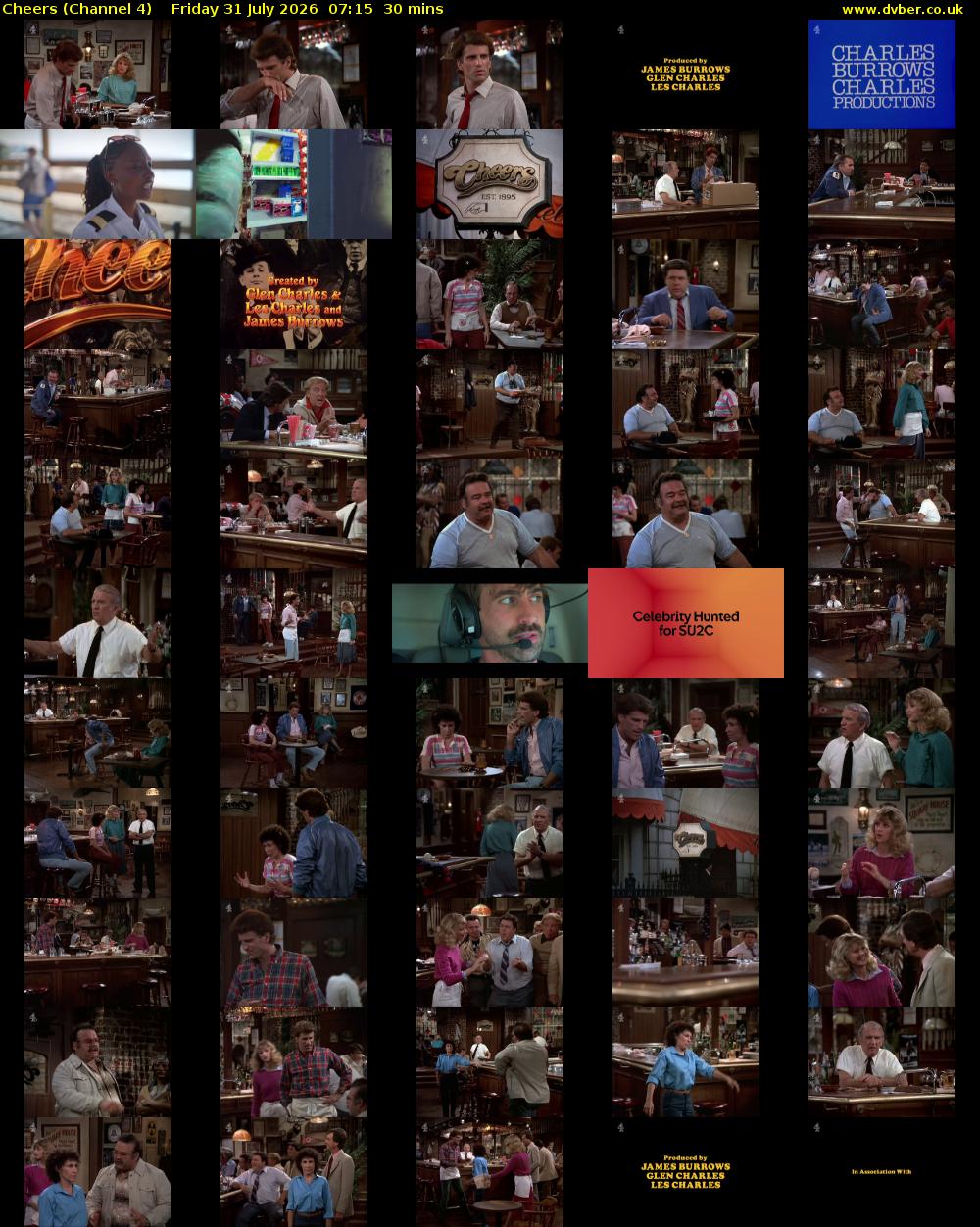 Cheers (Channel 4) Friday 31 July 2026 07:15 - 07:45