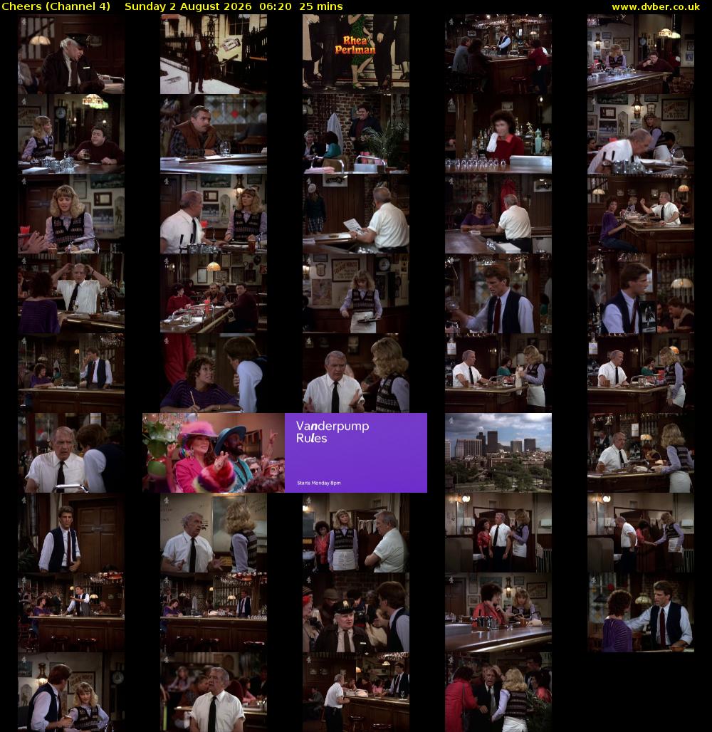 Cheers (Channel 4) Sunday 2 August 2026 06:20 - 06:45