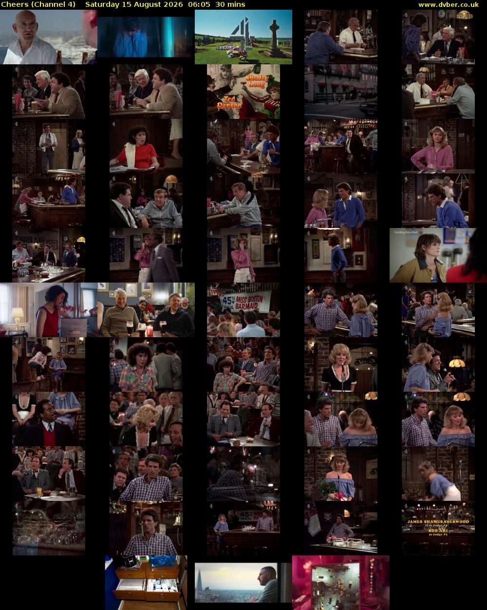 Cheers (Channel 4) Saturday 15 August 2026 06:05 - 06:35