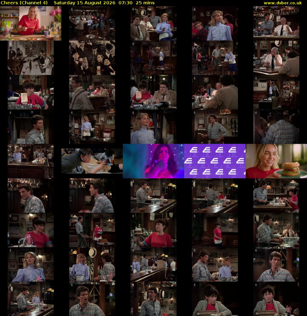 Cheers (Channel 4) Saturday 15 August 2026 07:30 - 07:55