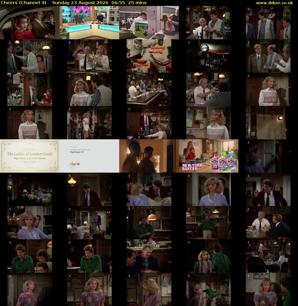 Cheers (Channel 4) Sunday 23 August 2026 06:55 - 07:20