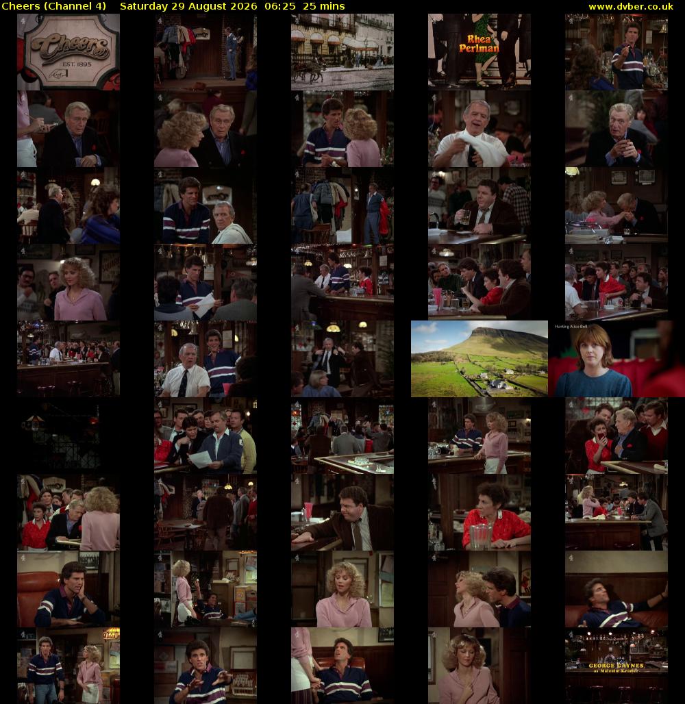 Cheers (Channel 4) Saturday 29 August 2026 06:25 - 06:50