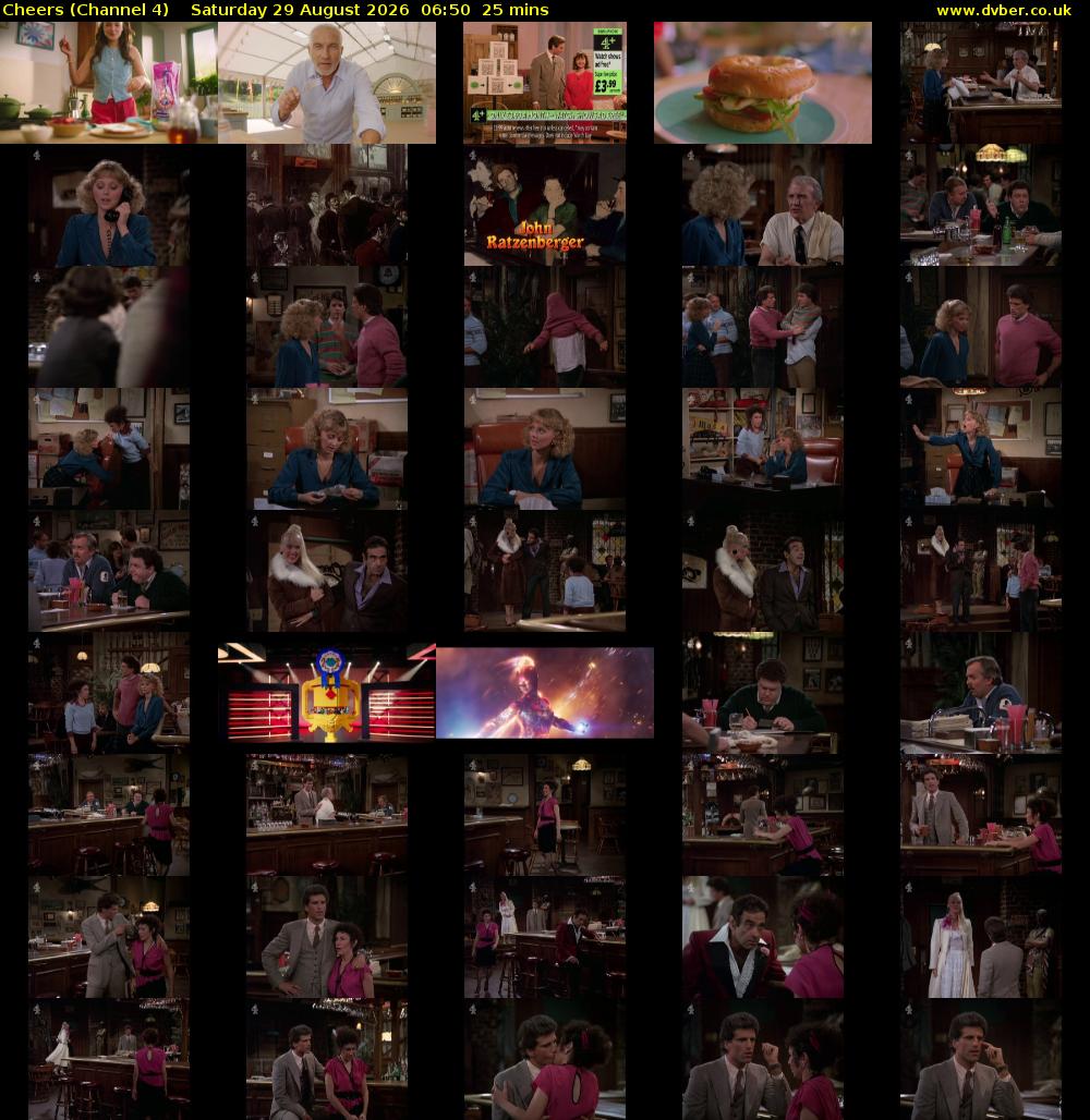 Cheers (Channel 4) Saturday 29 August 2026 06:50 - 07:15