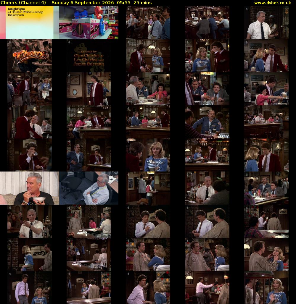 Cheers (Channel 4) Sunday 6 September 2026 05:55 - 06:20