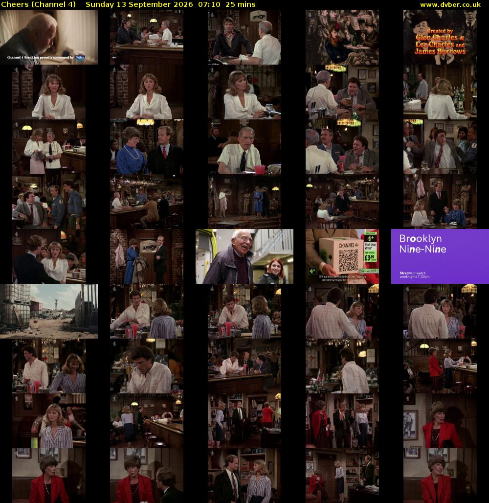 Cheers (Channel 4) Sunday 13 September 2026 07:10 - 07:35