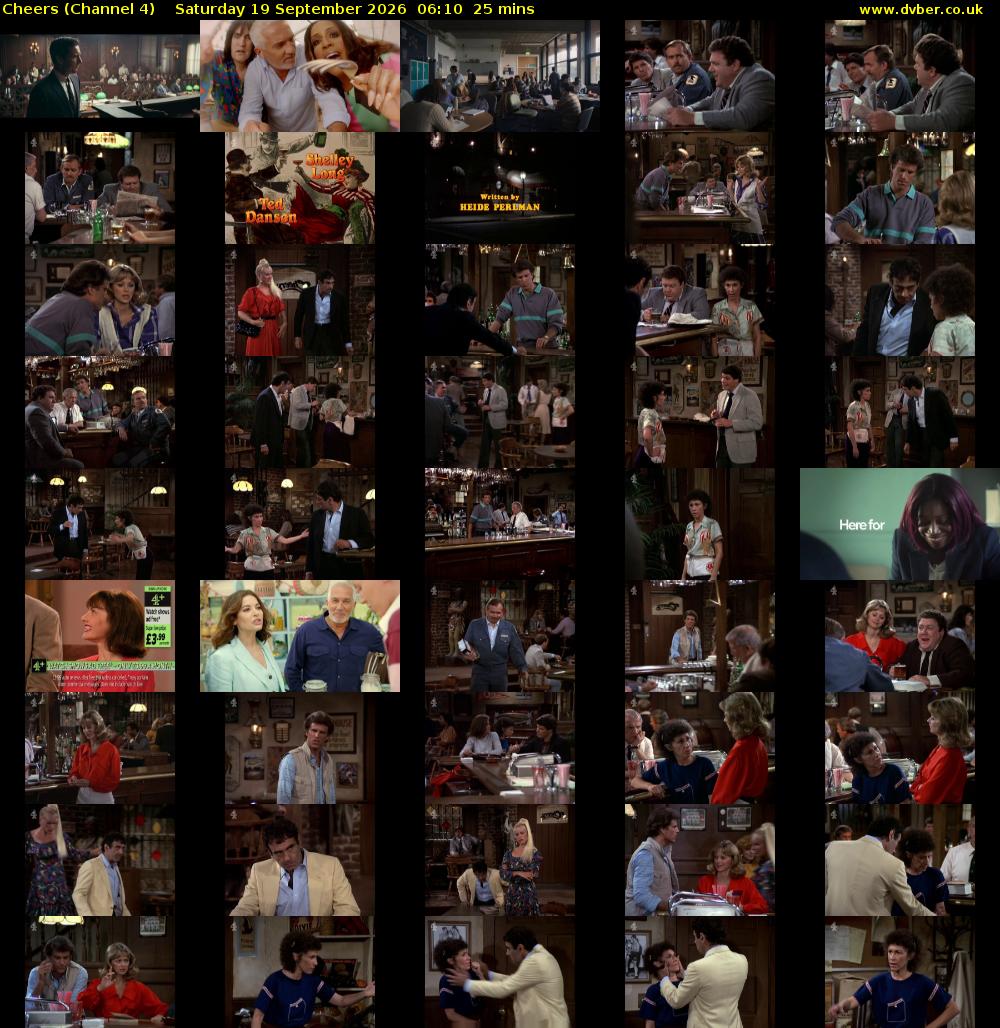 Cheers (Channel 4) Saturday 19 September 2026 06:10 - 06:35