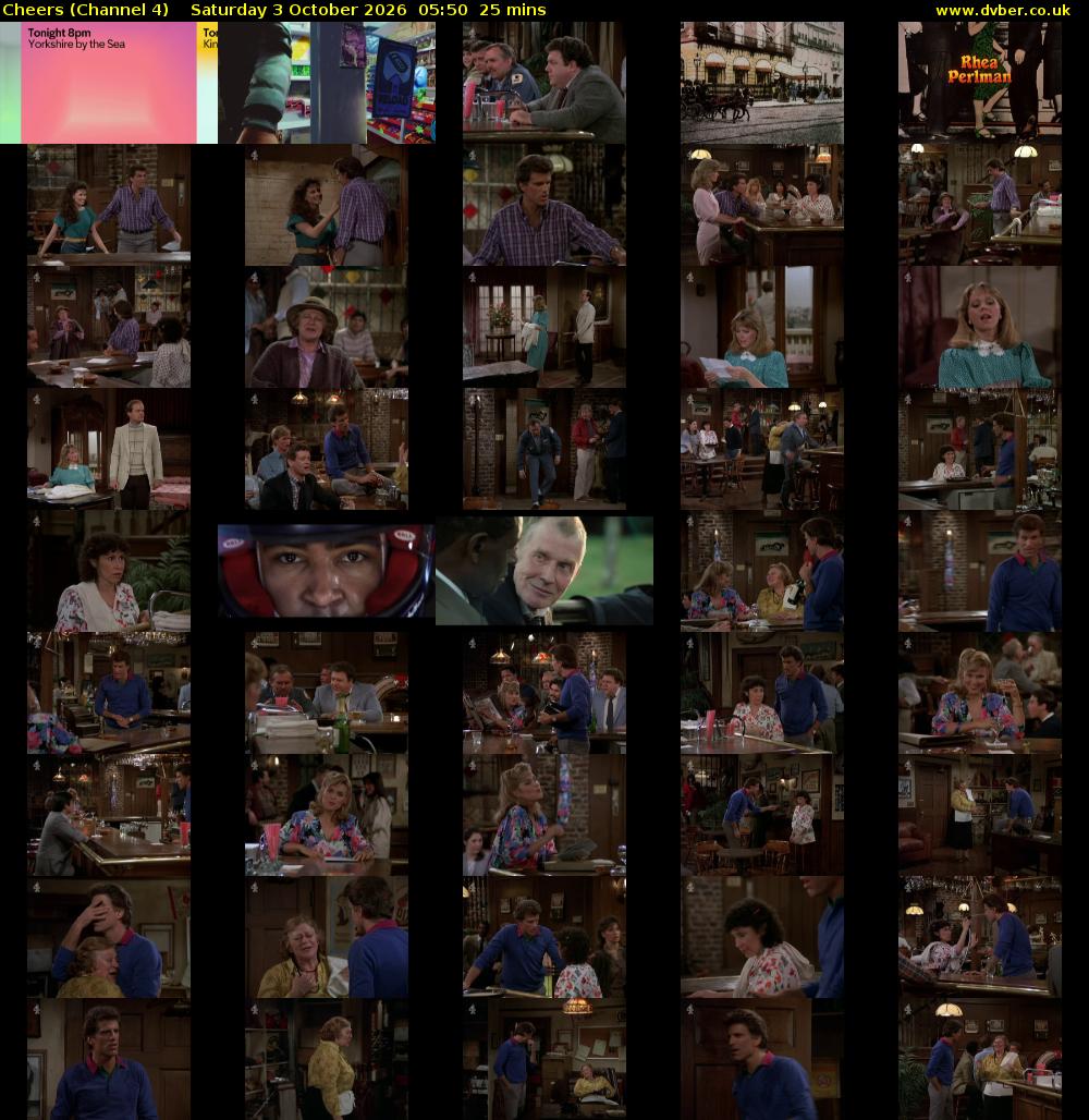 Cheers (Channel 4) Saturday 3 October 2026 05:50 - 06:15