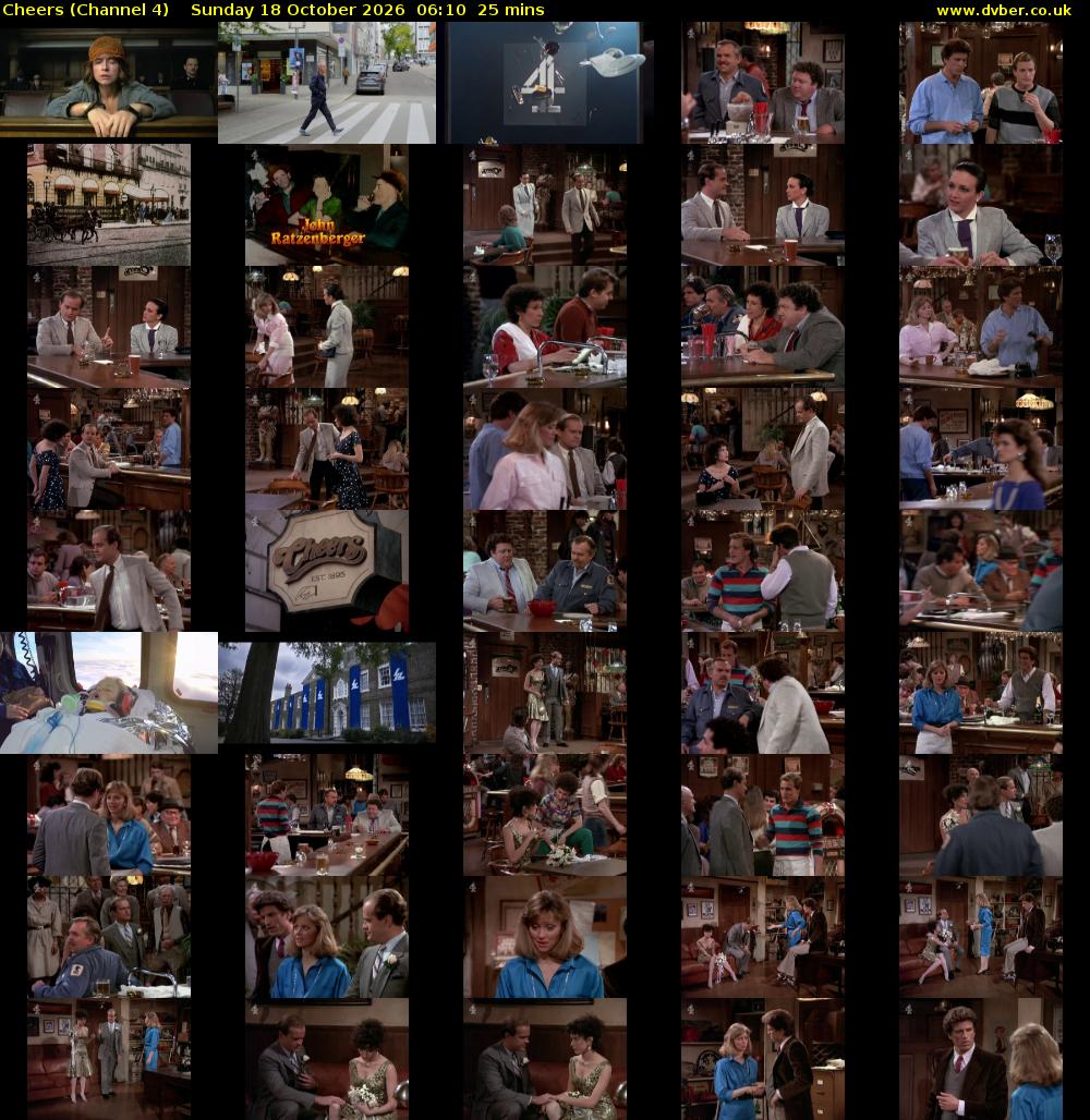 Cheers (Channel 4) Sunday 18 October 2026 06:10 - 06:35