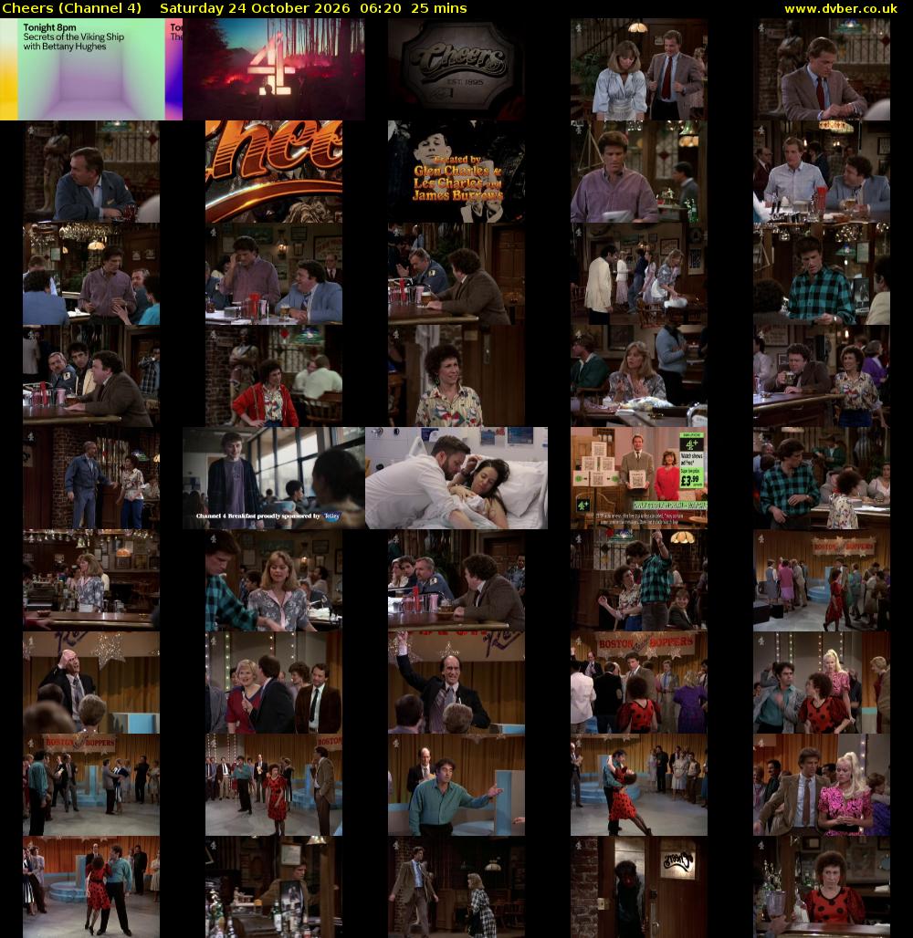 Cheers (Channel 4) Saturday 24 October 2026 06:20 - 06:45