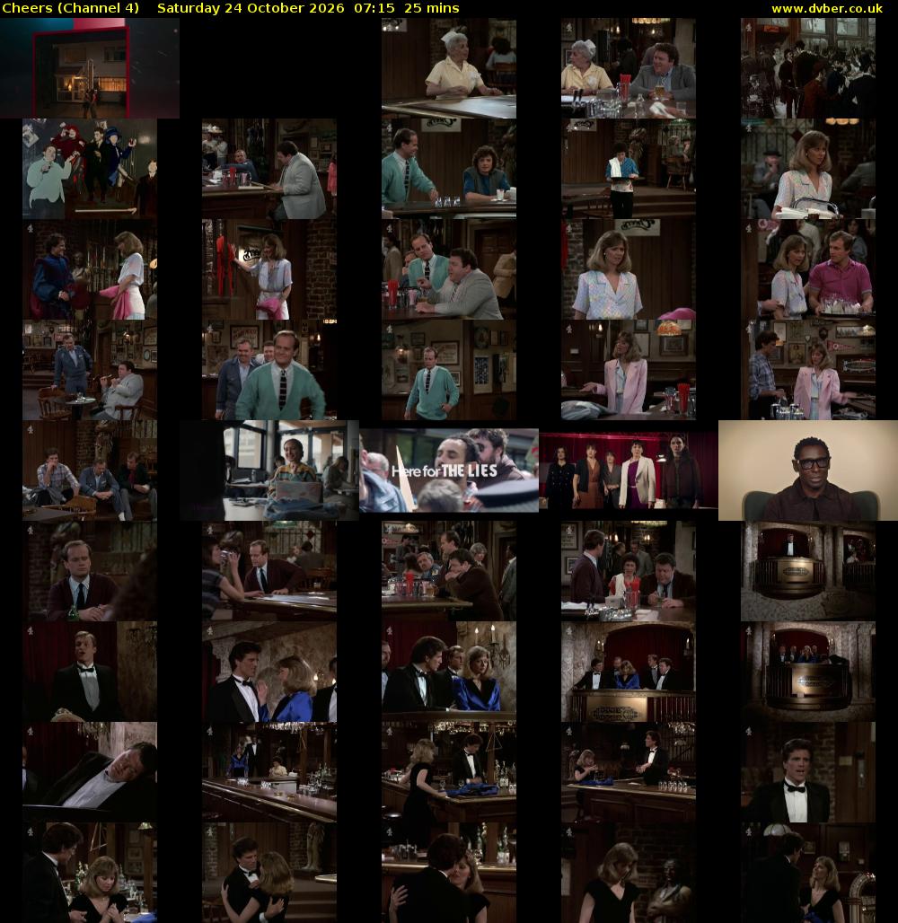 Cheers (Channel 4) Saturday 24 October 2026 07:15 - 07:40