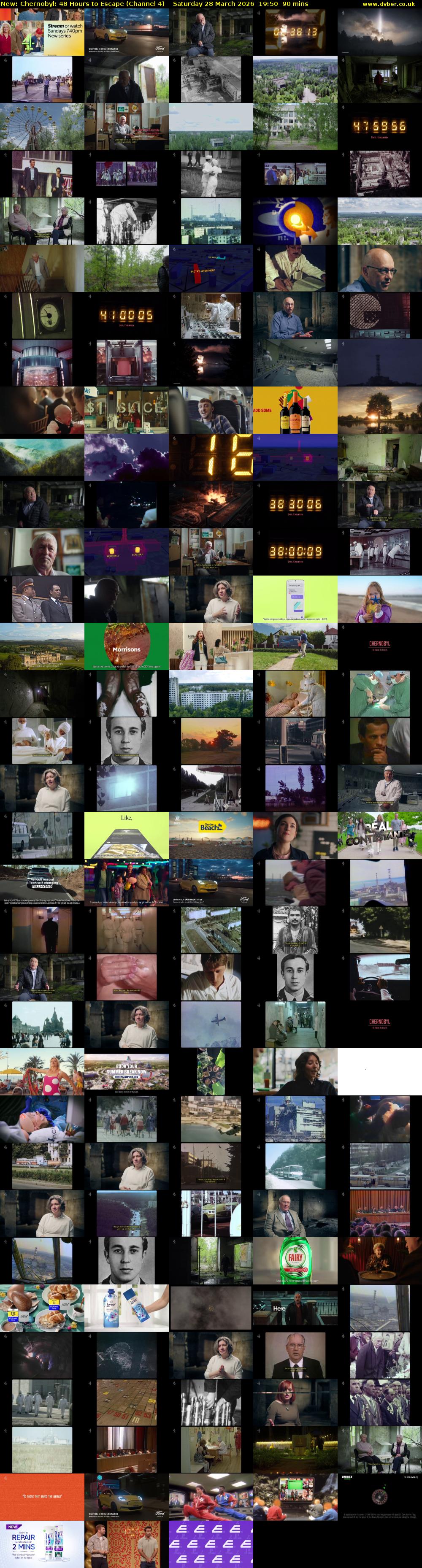 Chernobyl: 48 Hours to Escape (Channel 4) Saturday 28 March 2026 19:50 - 21:20