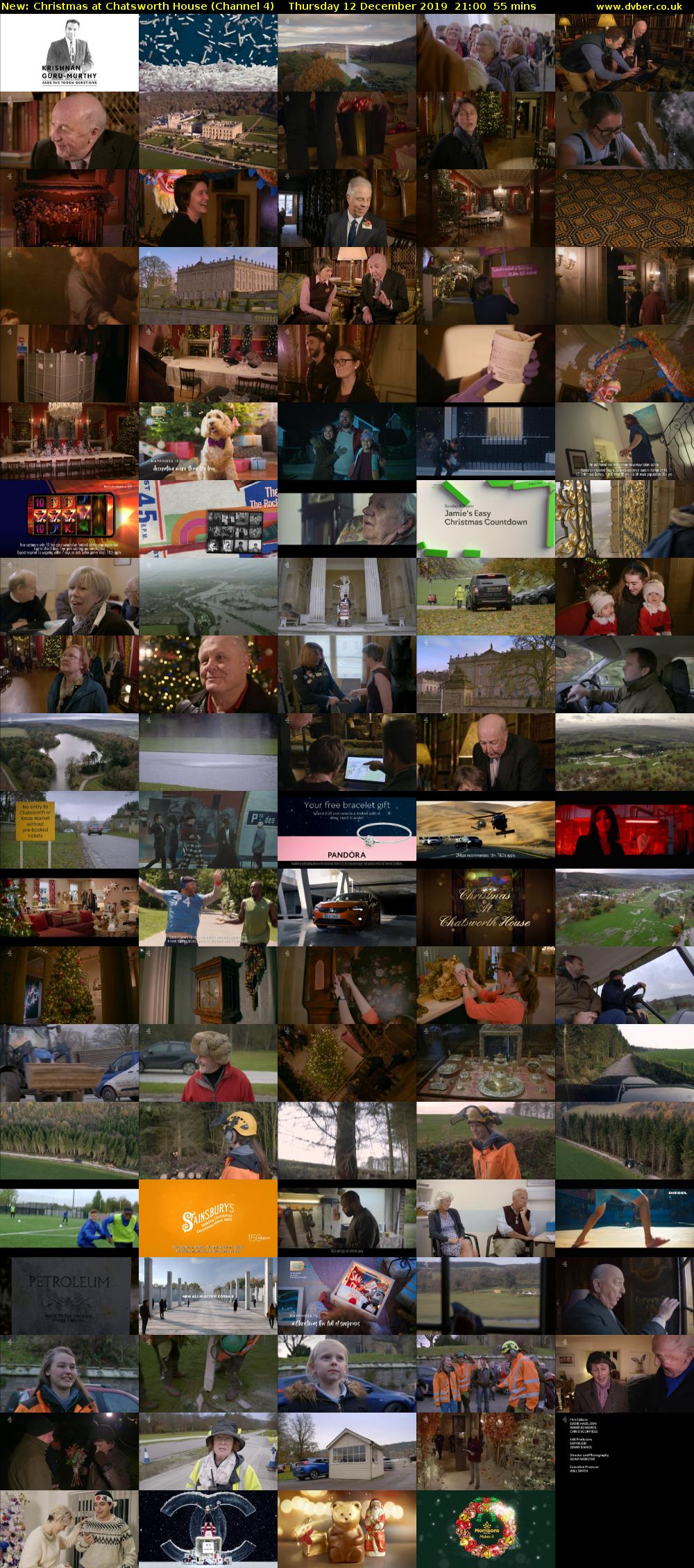 Christmas at Chatsworth House (Channel 4) Thursday 12 December 2019 21:00 - 21:55