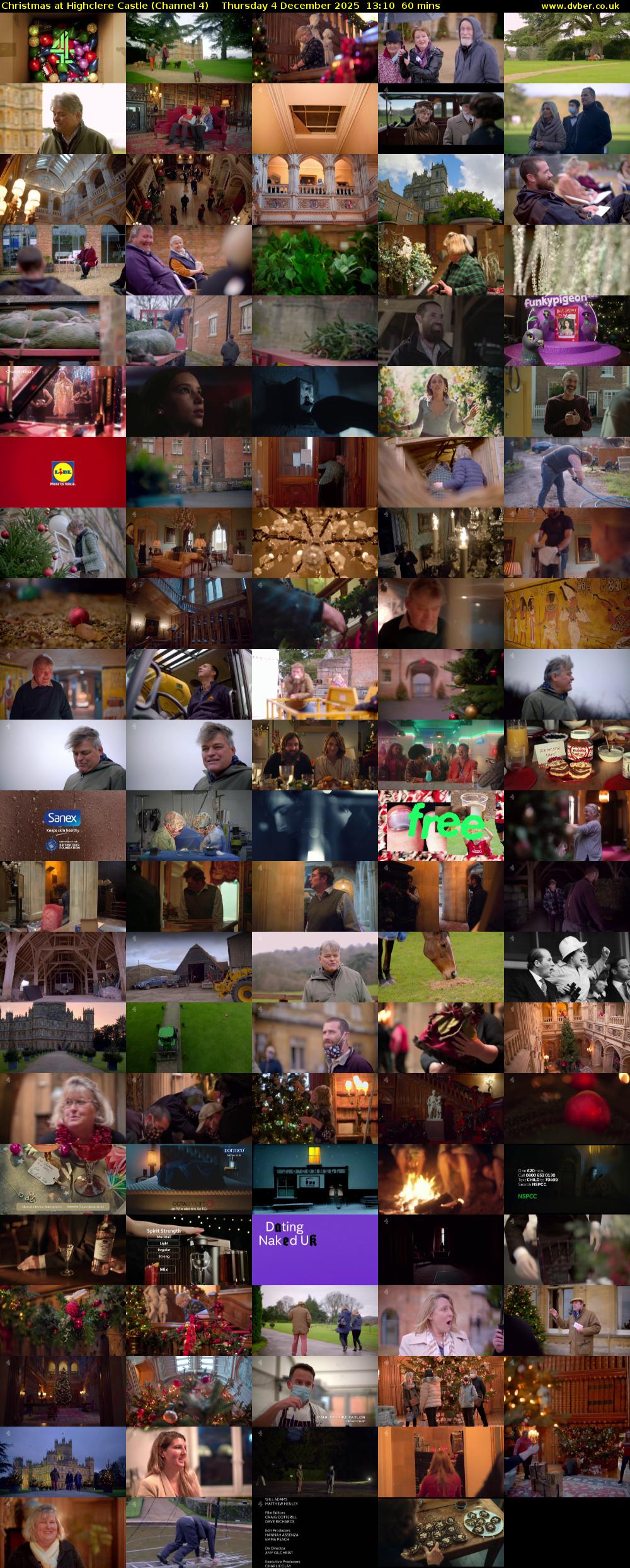 Christmas at Highclere Castle (Channel 4) Thursday 4 December 2025 13:10 - 14:10