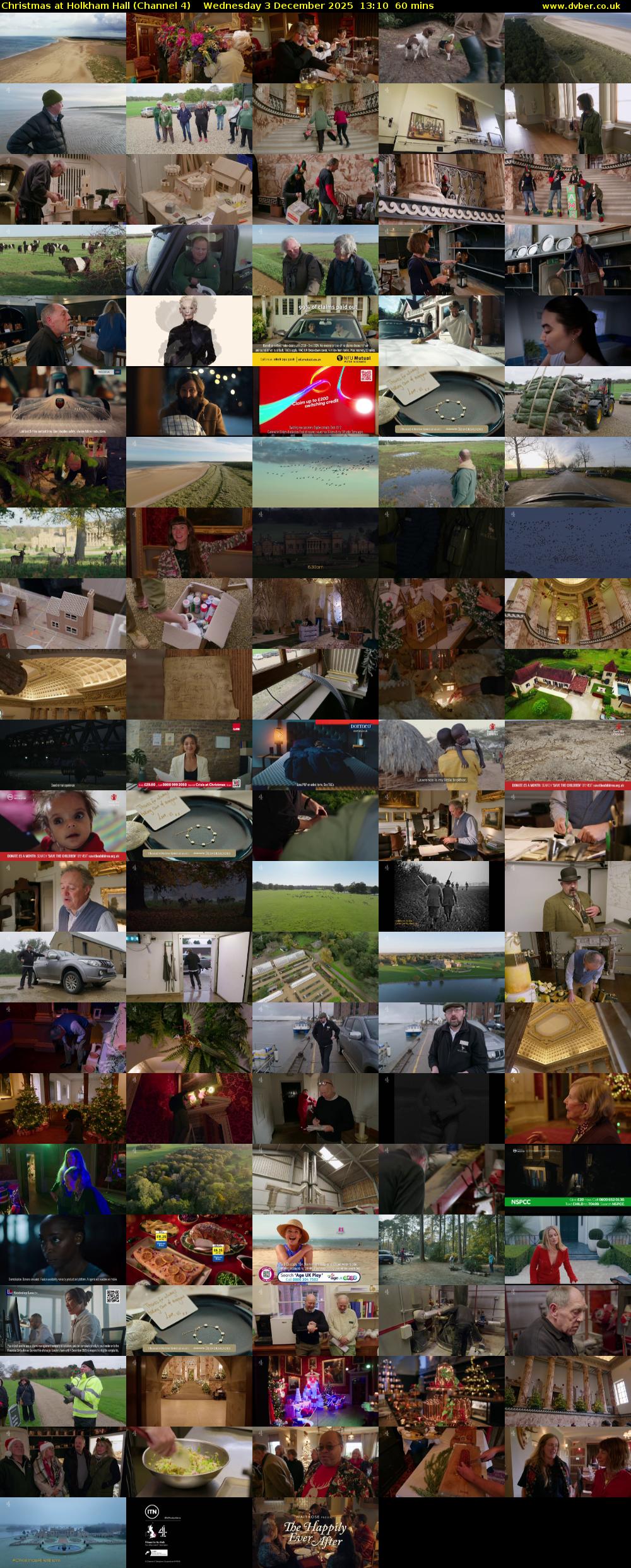 Christmas at Holkham Hall (Channel 4) Wednesday 3 December 2025 13:10 - 14:10