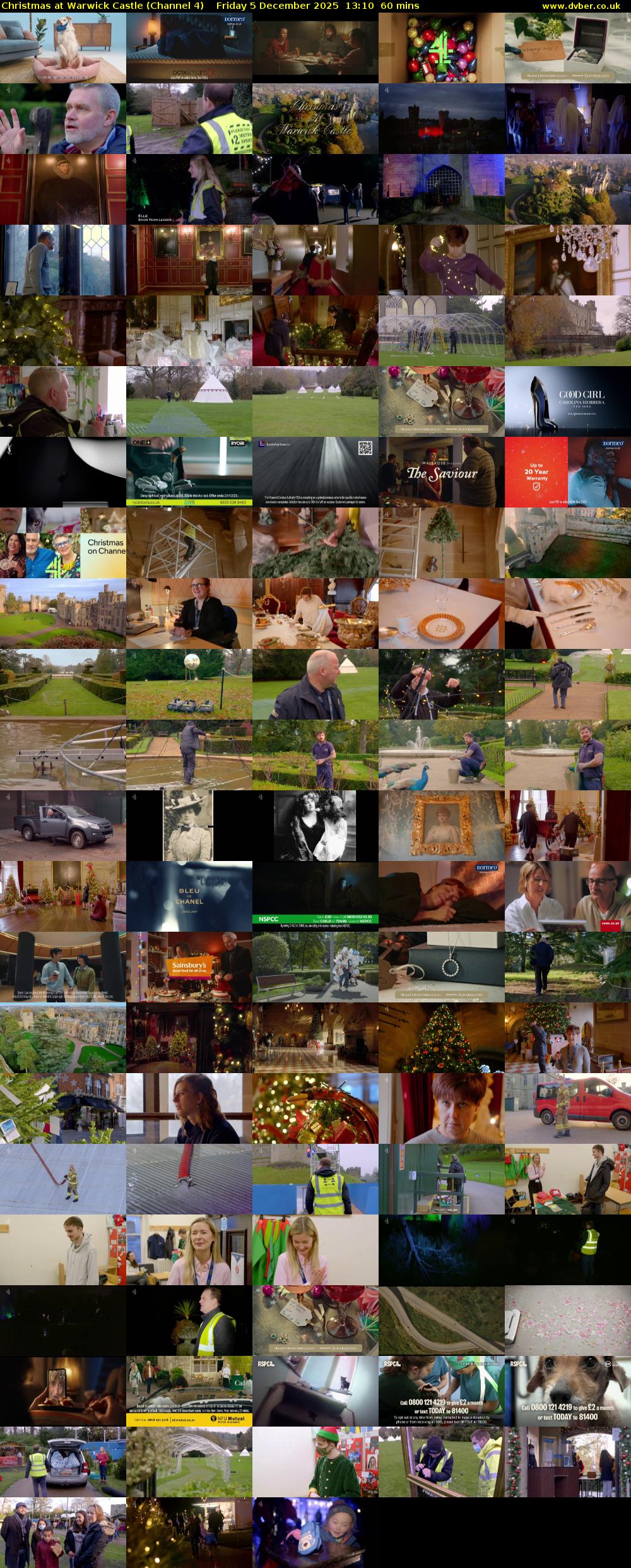 Christmas at Warwick Castle (Channel 4) Friday 5 December 2025 13:10 - 14:10