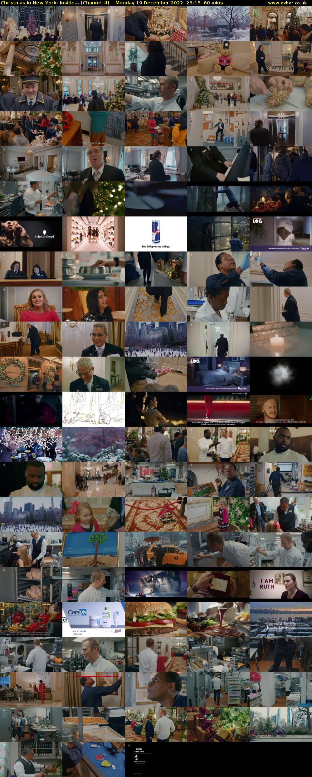 Christmas in New York: Inside... (Channel 4) Monday 19 December 2022 23:15 - 00:15