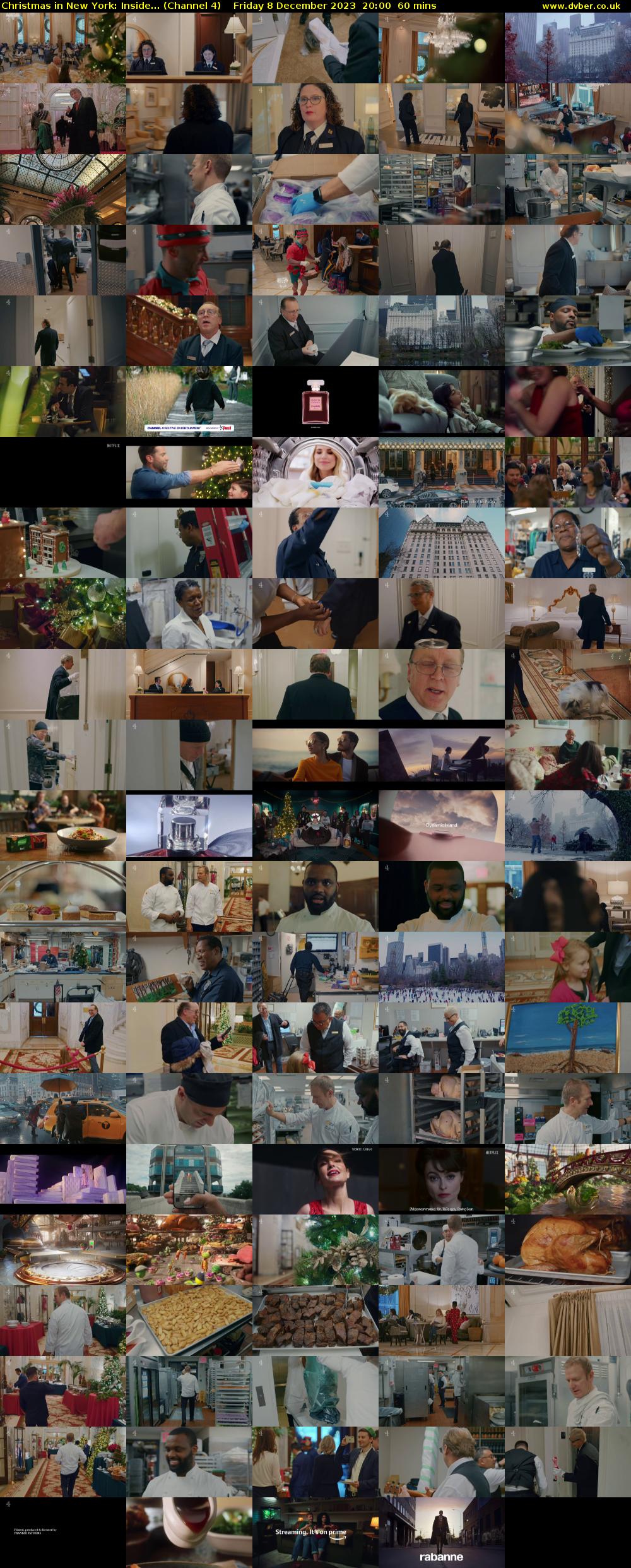 Christmas in New York: Inside... (Channel 4) Friday 8 December 2023 20:00 - 21:00