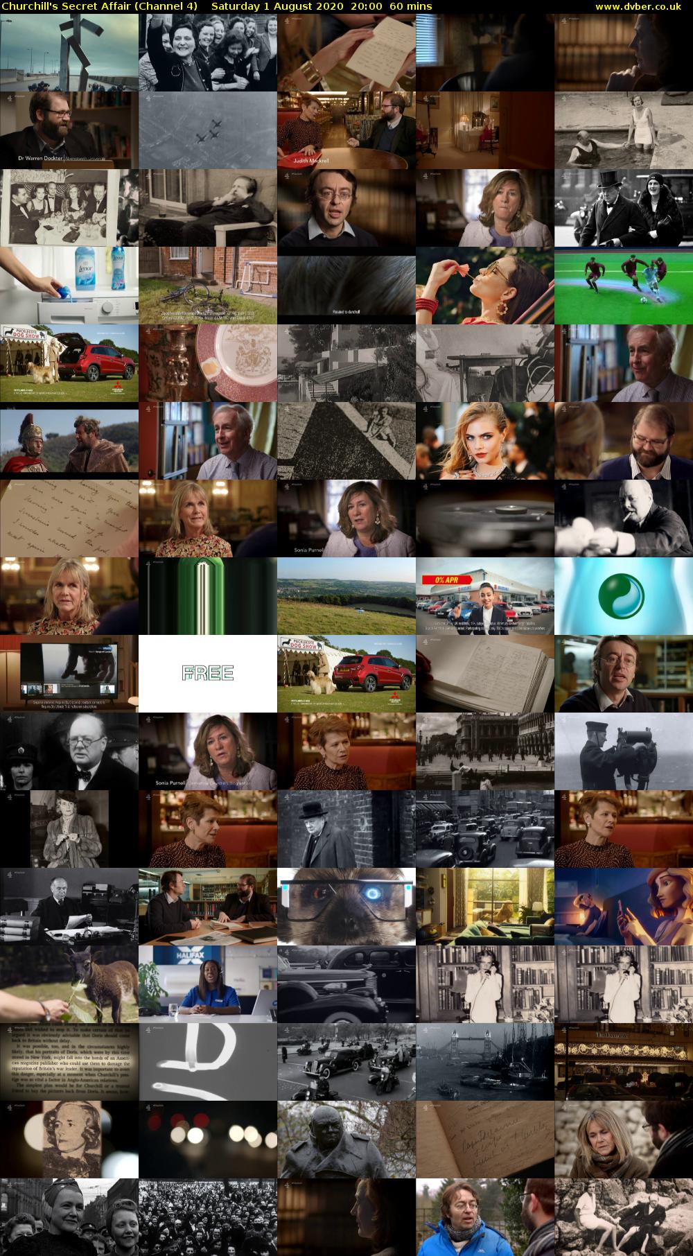 Churchill's Secret Affair (Channel 4) Saturday 1 August 2020 20:00 - 21:00