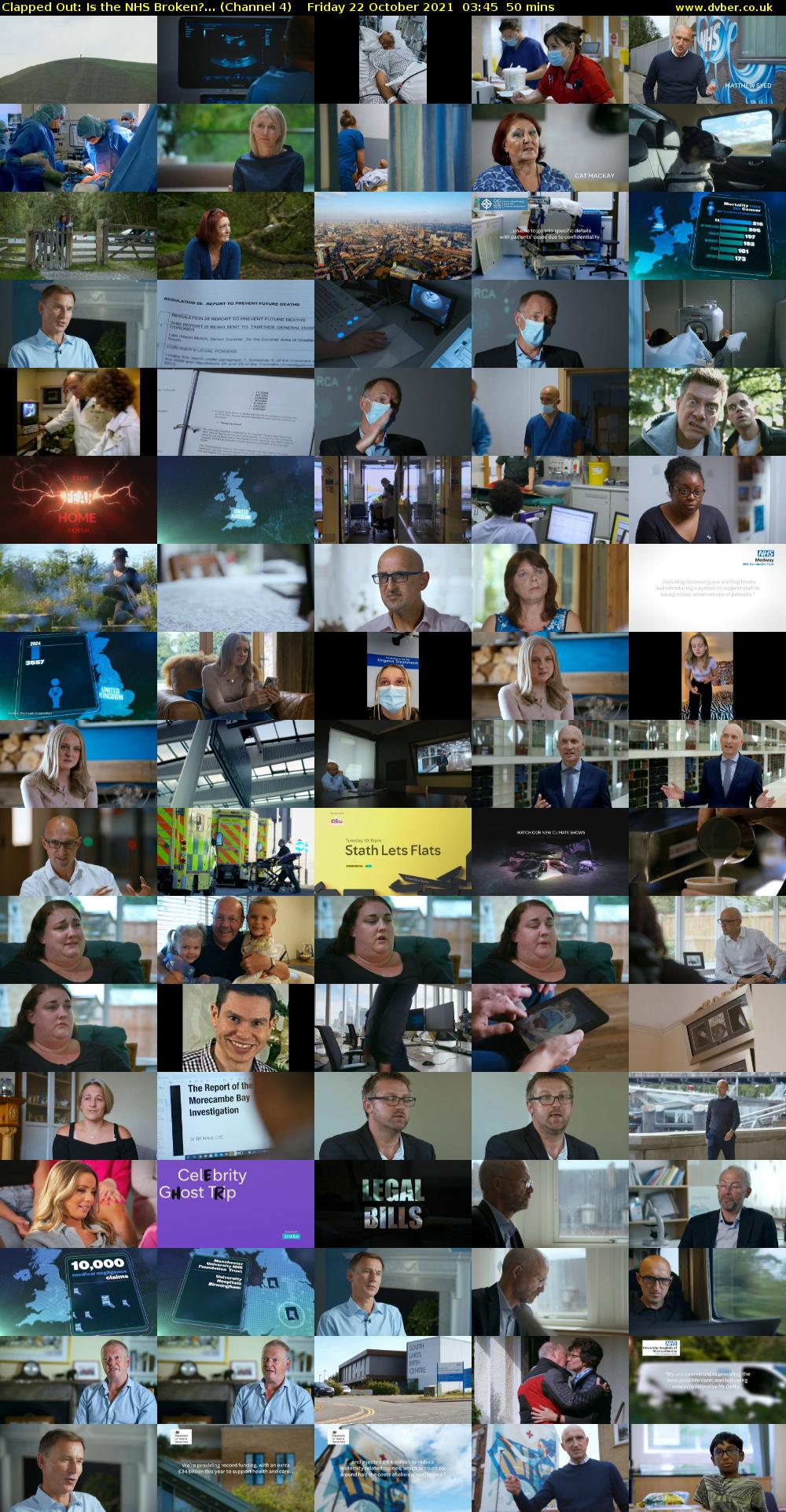 Clapped Out: Is the NHS Broken?... (Channel 4) Friday 22 October 2021 03:45 - 04:35