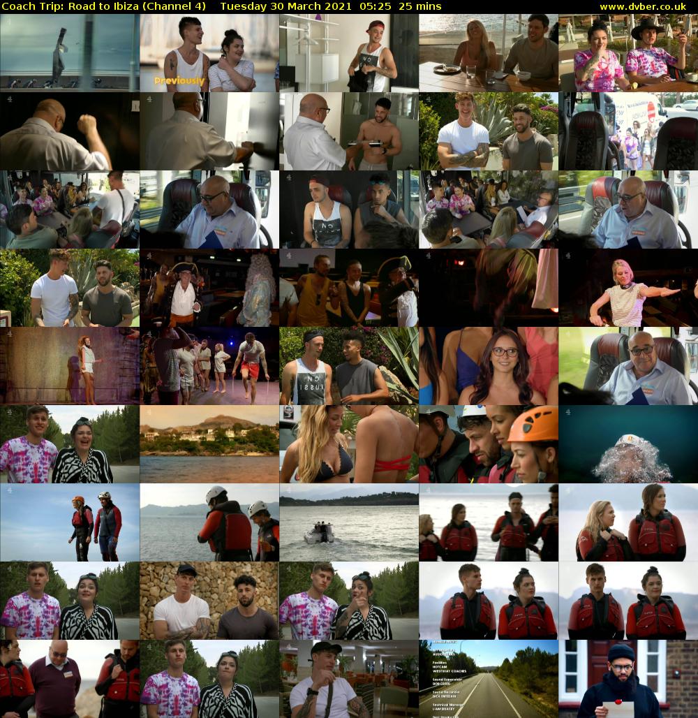 Coach Trip: Road to Ibiza (Channel 4) Tuesday 30 March 2021 05:25 - 05:50