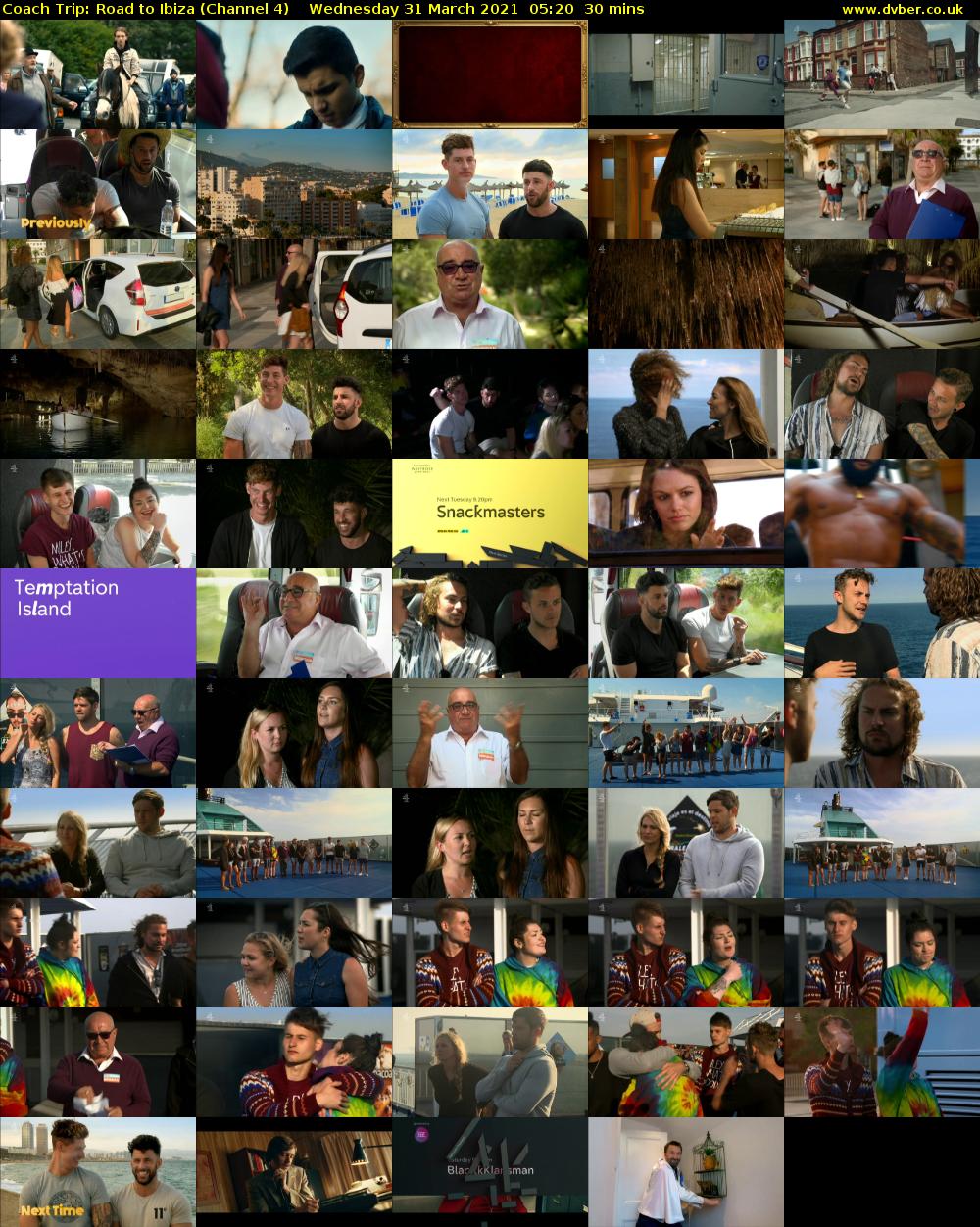 Coach Trip: Road to Ibiza (Channel 4) Wednesday 31 March 2021 05:20 - 05:50