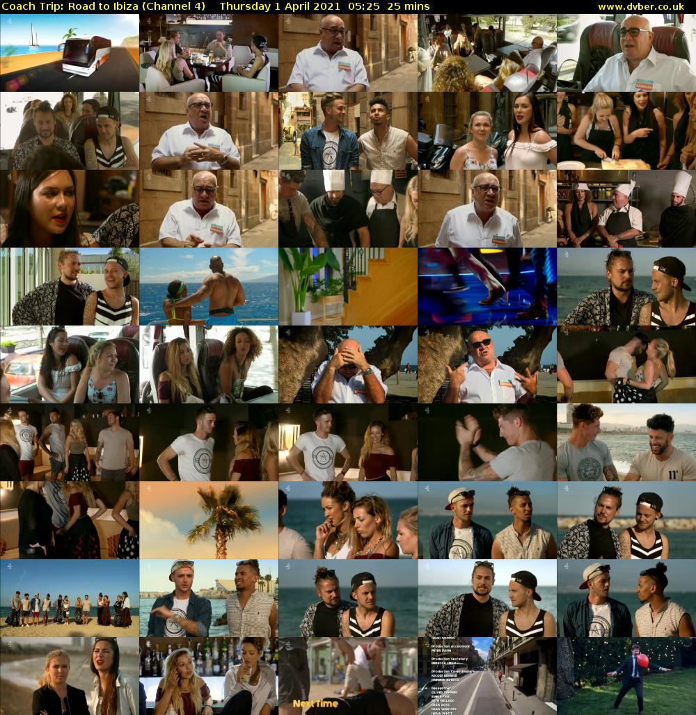 Coach Trip: Road to Ibiza (Channel 4) Thursday 1 April 2021 05:25 - 05:50