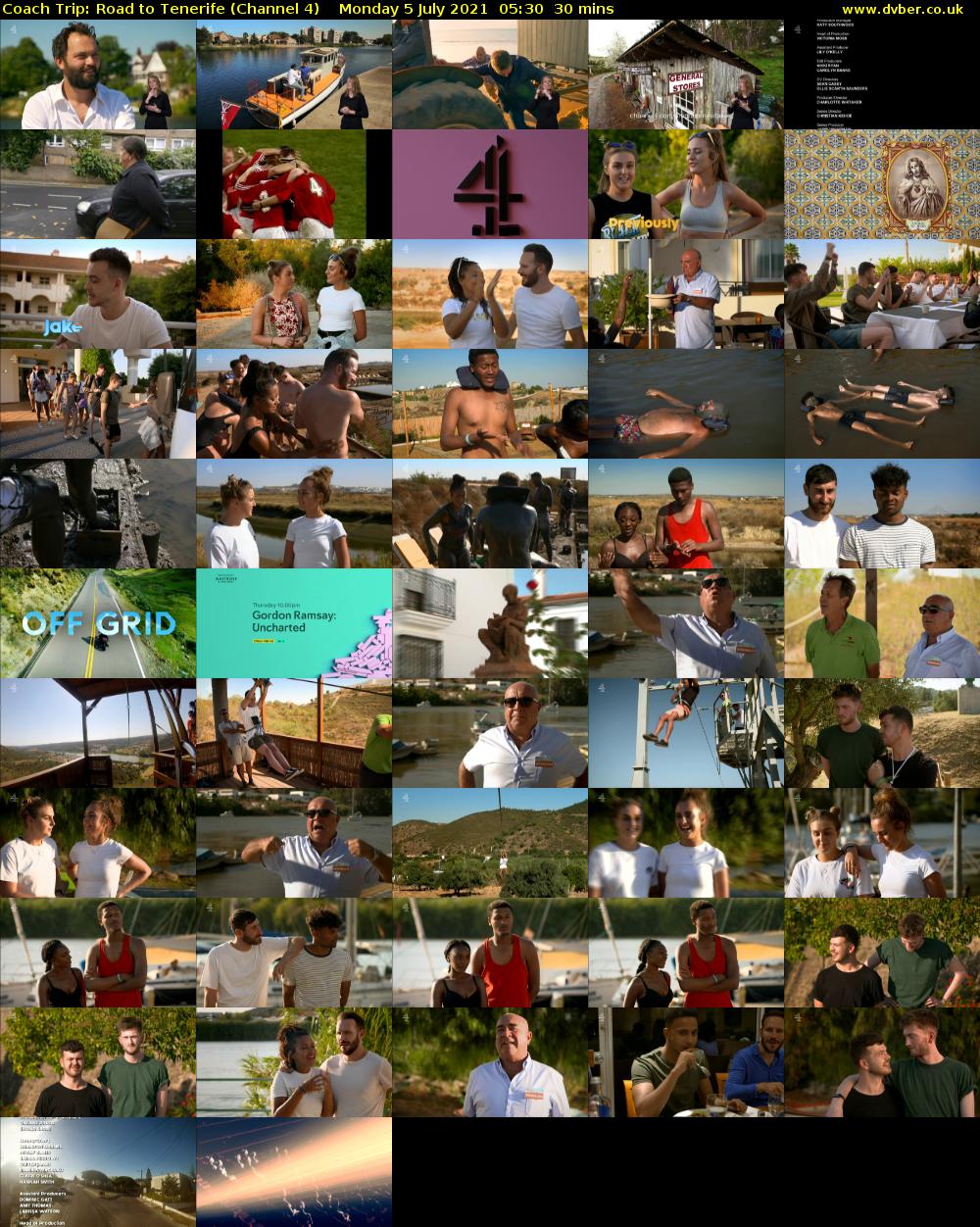 Coach Trip: Road to Tenerife (Channel 4) Monday 5 July 2021 05:30 - 06:00