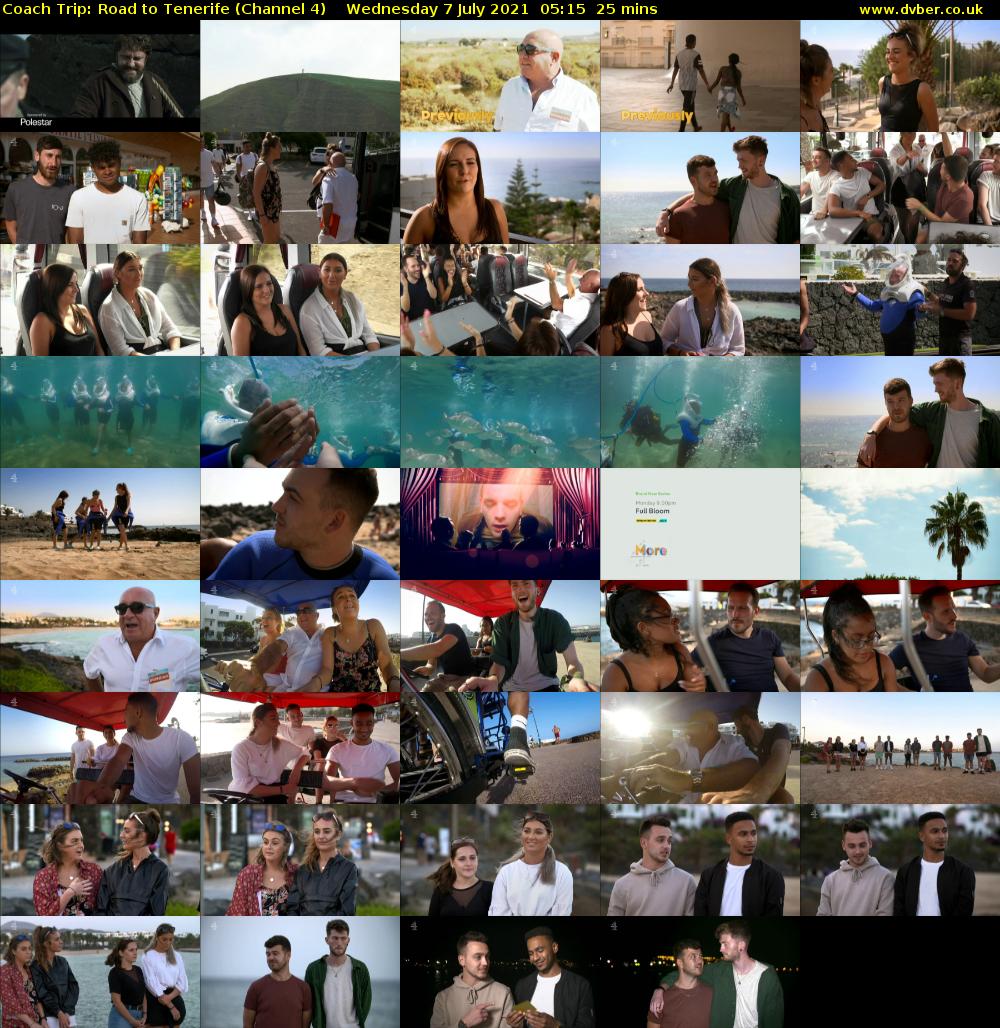 Coach Trip: Road to Tenerife (Channel 4) Wednesday 7 July 2021 05:15 - 05:40
