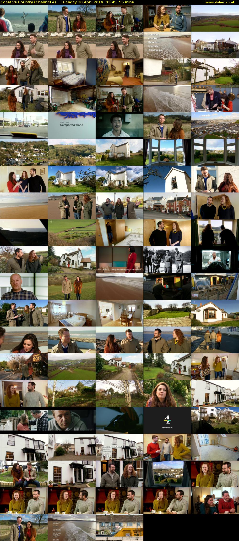 Coast vs Country (Channel 4) Tuesday 30 April 2019 03:45 - 04:40