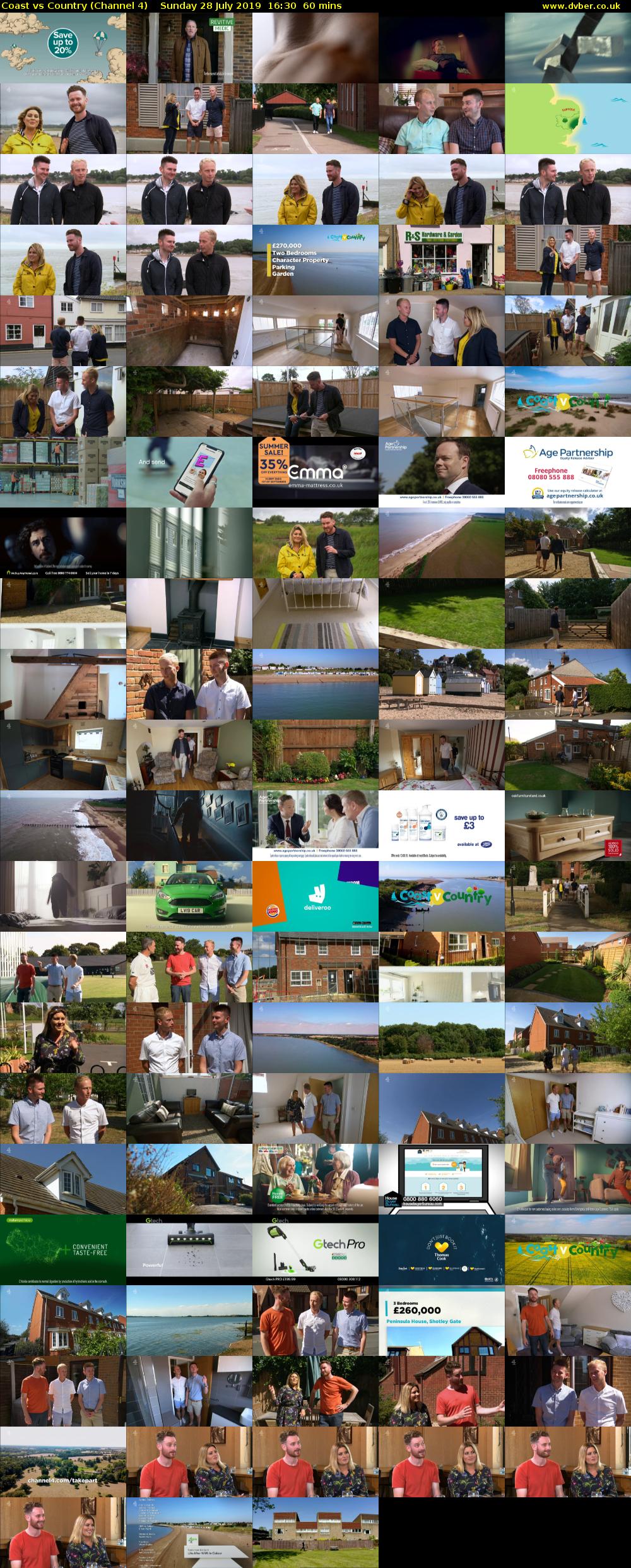 Coast vs Country (Channel 4) Sunday 28 July 2019 16:30 - 17:30