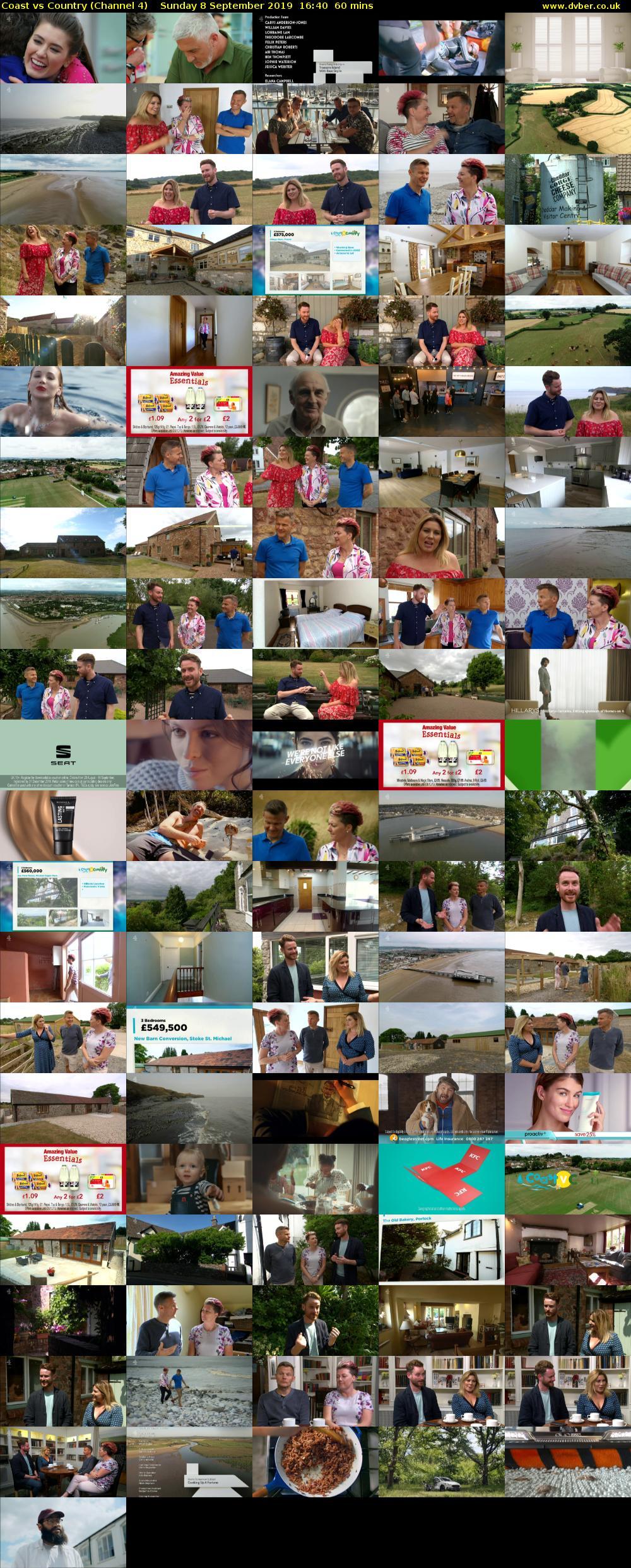 Coast vs Country (Channel 4) Sunday 8 September 2019 16:40 - 17:40