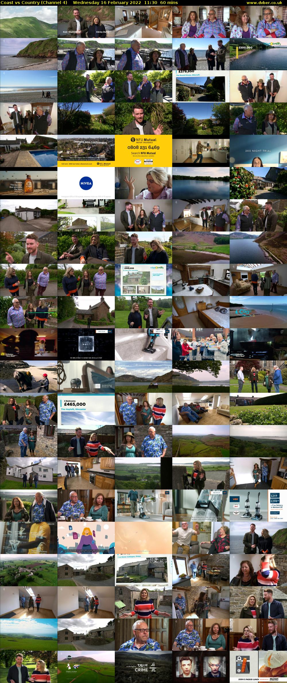Coast vs Country (Channel 4) Wednesday 16 February 2022 11:30 - 12:30