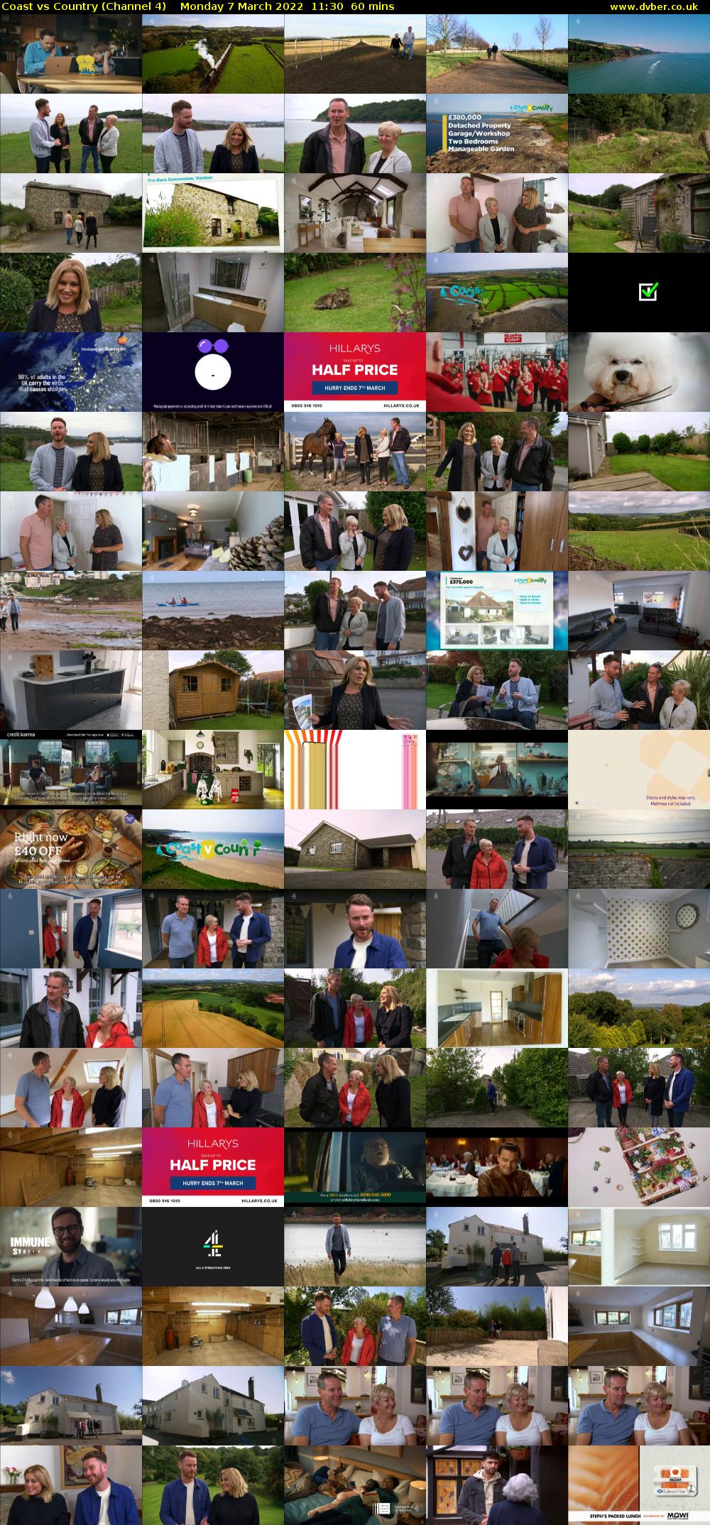 Coast vs Country (Channel 4) Monday 7 March 2022 11:30 - 12:30