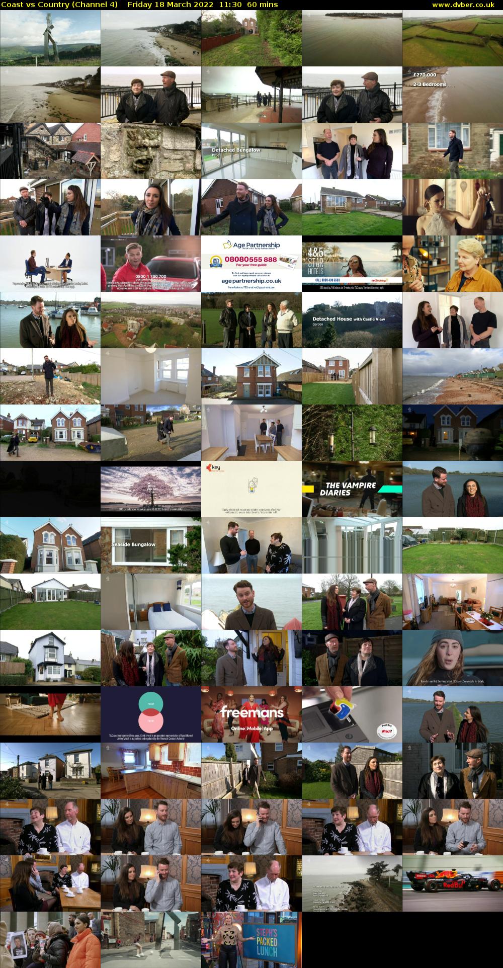 Coast vs Country (Channel 4) Friday 18 March 2022 11:30 - 12:30