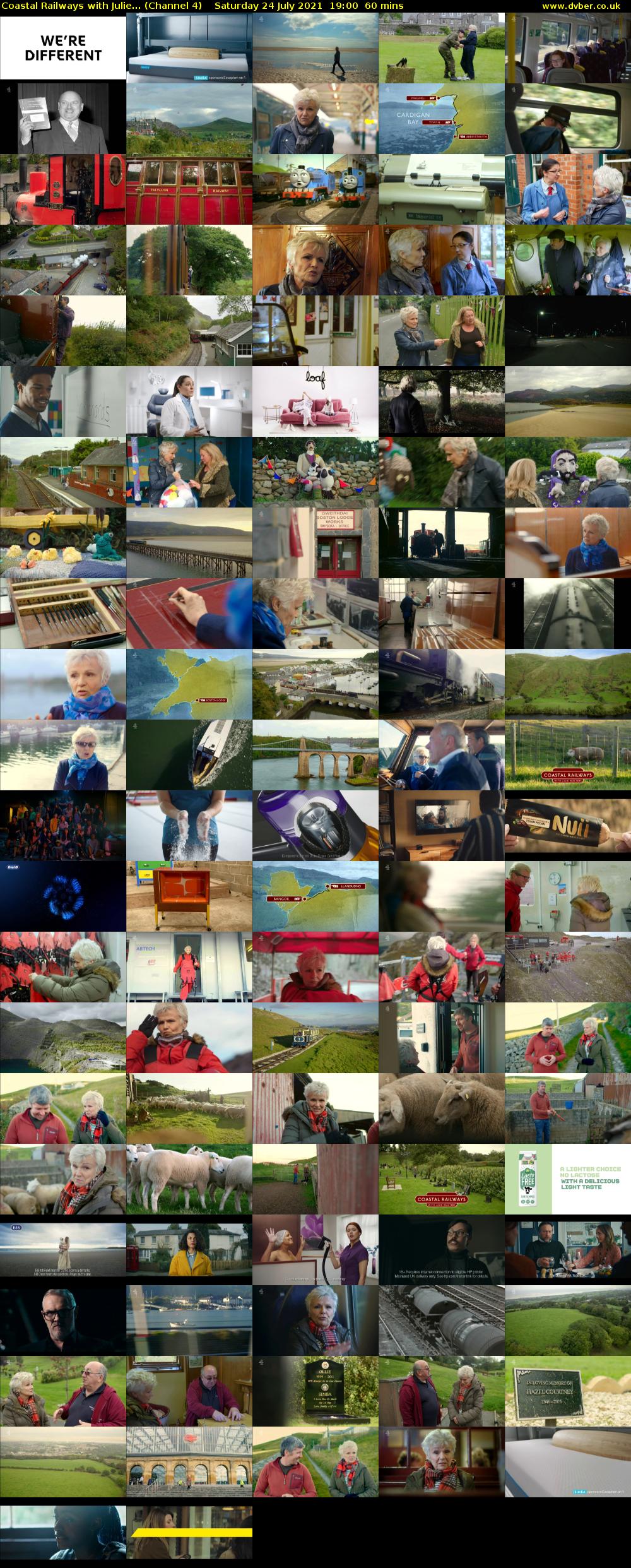 Coastal Railways with Julie... (Channel 4) Saturday 24 July 2021 19:00 - 20:00