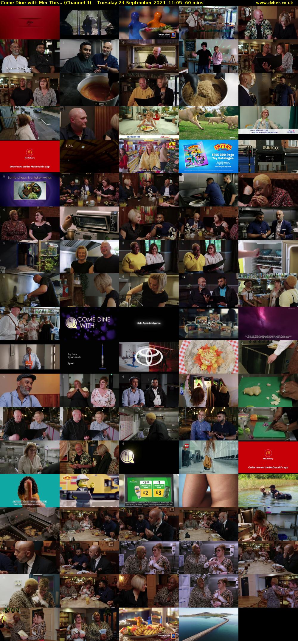 Come Dine with Me: The... (Channel 4) Tuesday 24 September 2024 11:05 - 12:05