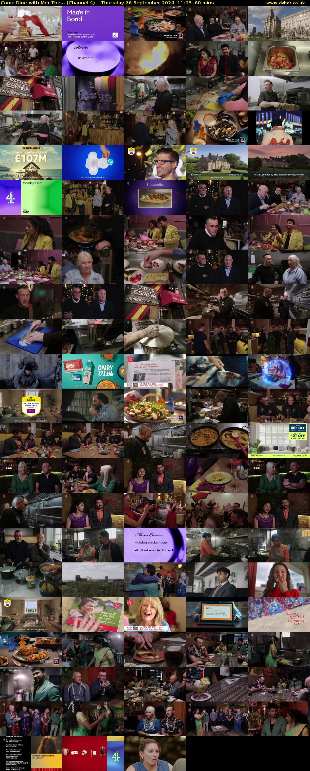 Come Dine with Me: The... (Channel 4) Thursday 26 September 2024 11:05 - 12:05