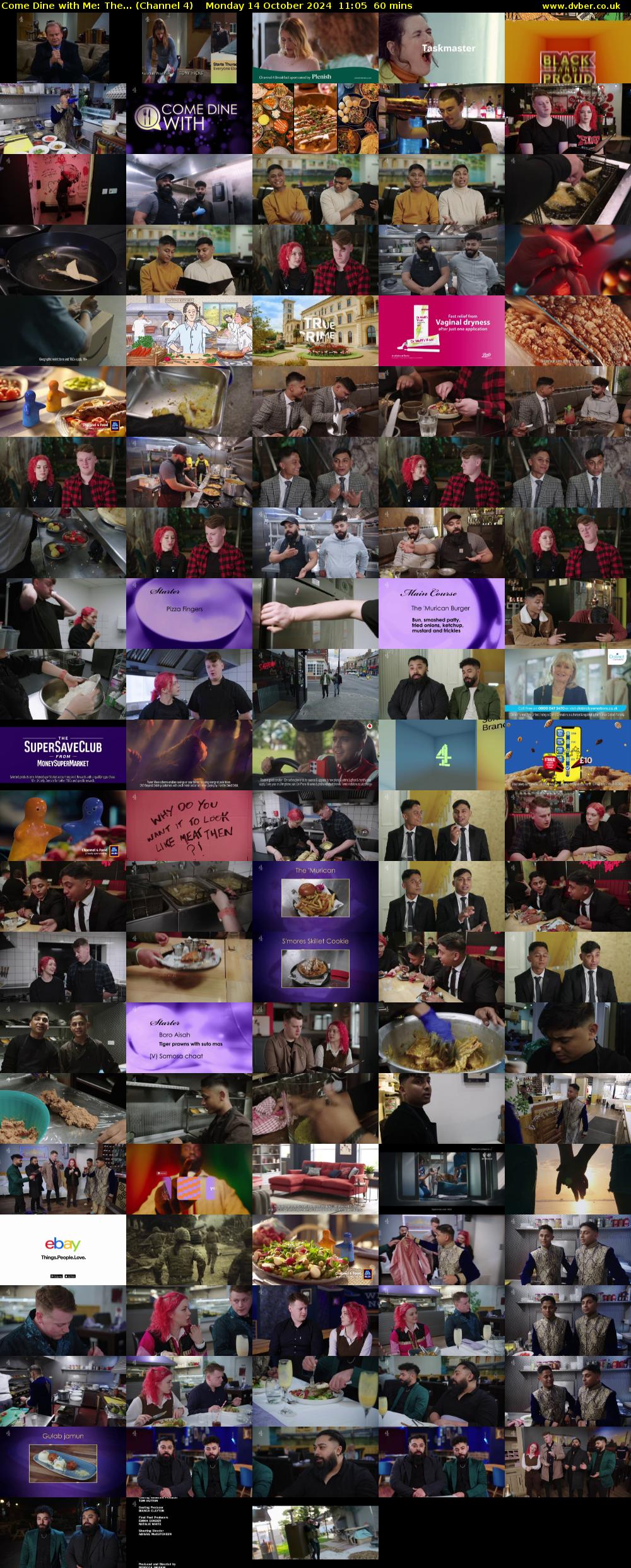 Come Dine with Me: The... (Channel 4) Monday 14 October 2024 11:05 - 12:05