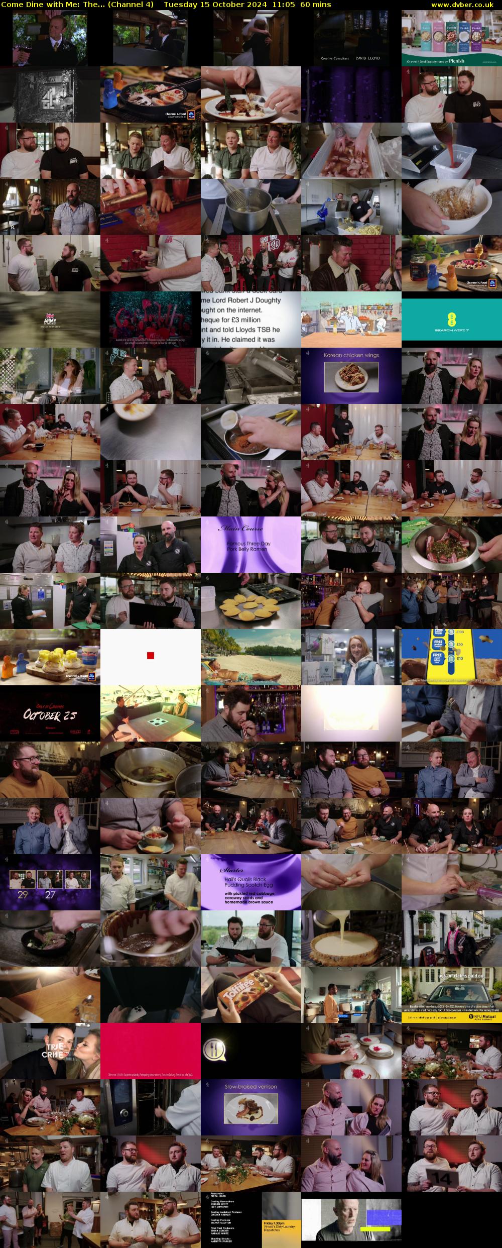 Come Dine with Me: The... (Channel 4) Tuesday 15 October 2024 11:05 - 12:05