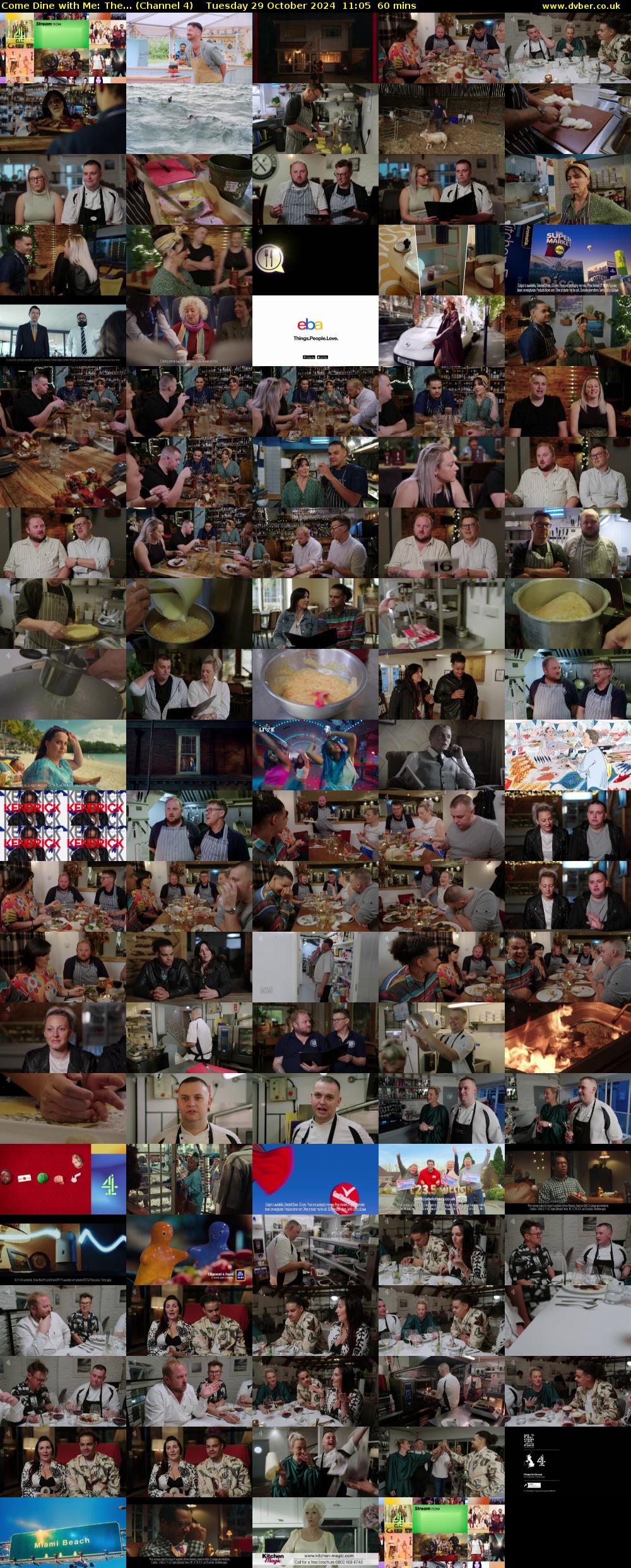 Come Dine with Me: The... (Channel 4) Tuesday 29 October 2024 11:05 - 12:05