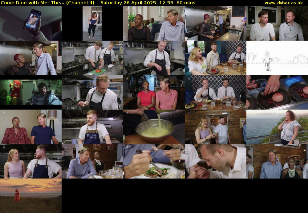 Come Dine with Me: The... (Channel 4) Saturday 26 April 2025 12:55 - 13:55